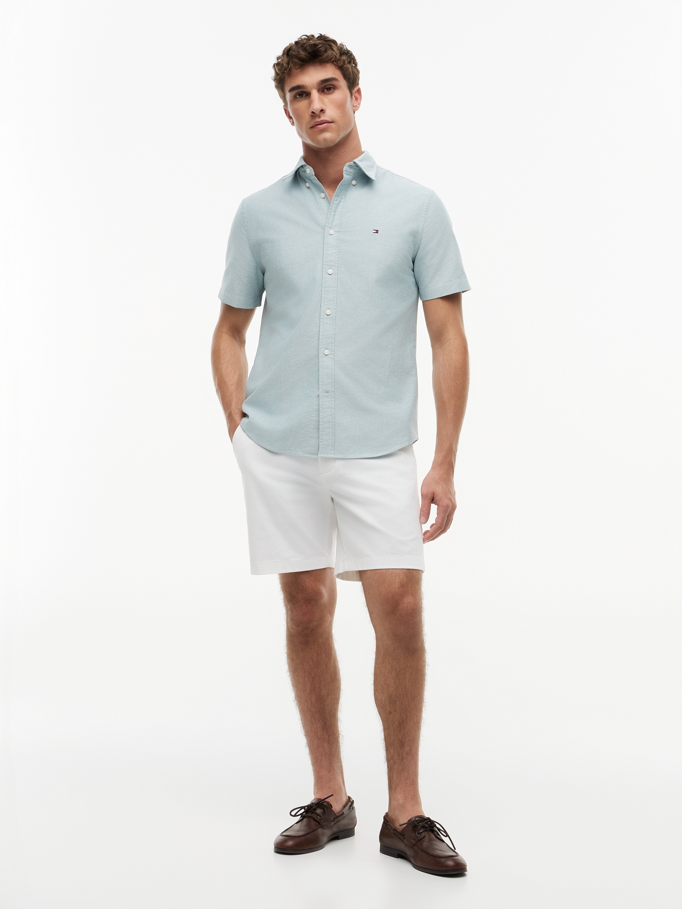 Tommy Hilfiger Kurzarmhemd »HERITAGE OXFORD RF SHIRT S/S« mit Button-down-Kragen, Regular Fit