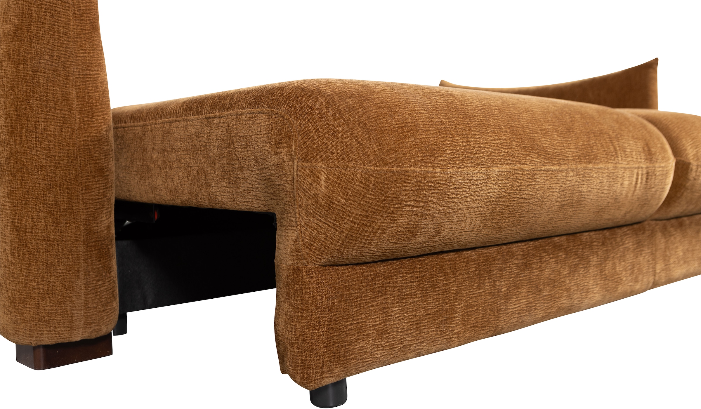WOOOD Schlafsofa »Jonne Strukturbezug mit Schlaffunktion, H 92 x B 233 x T 105 cm« Tragkraft 220 kg, Sitzbreite 192 cm, Geringe Verschleissfestigkeit