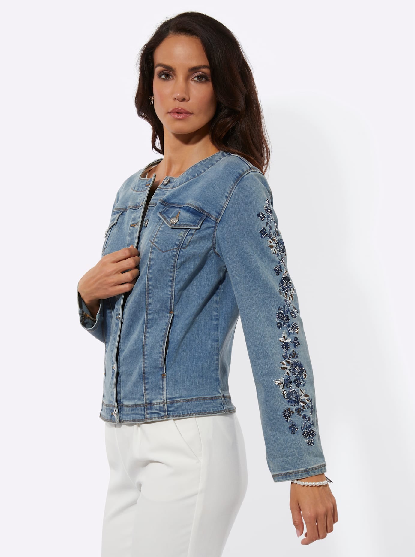 creation L Jeansblazer »Lyocell-Baumwoll-Jeansblazer«