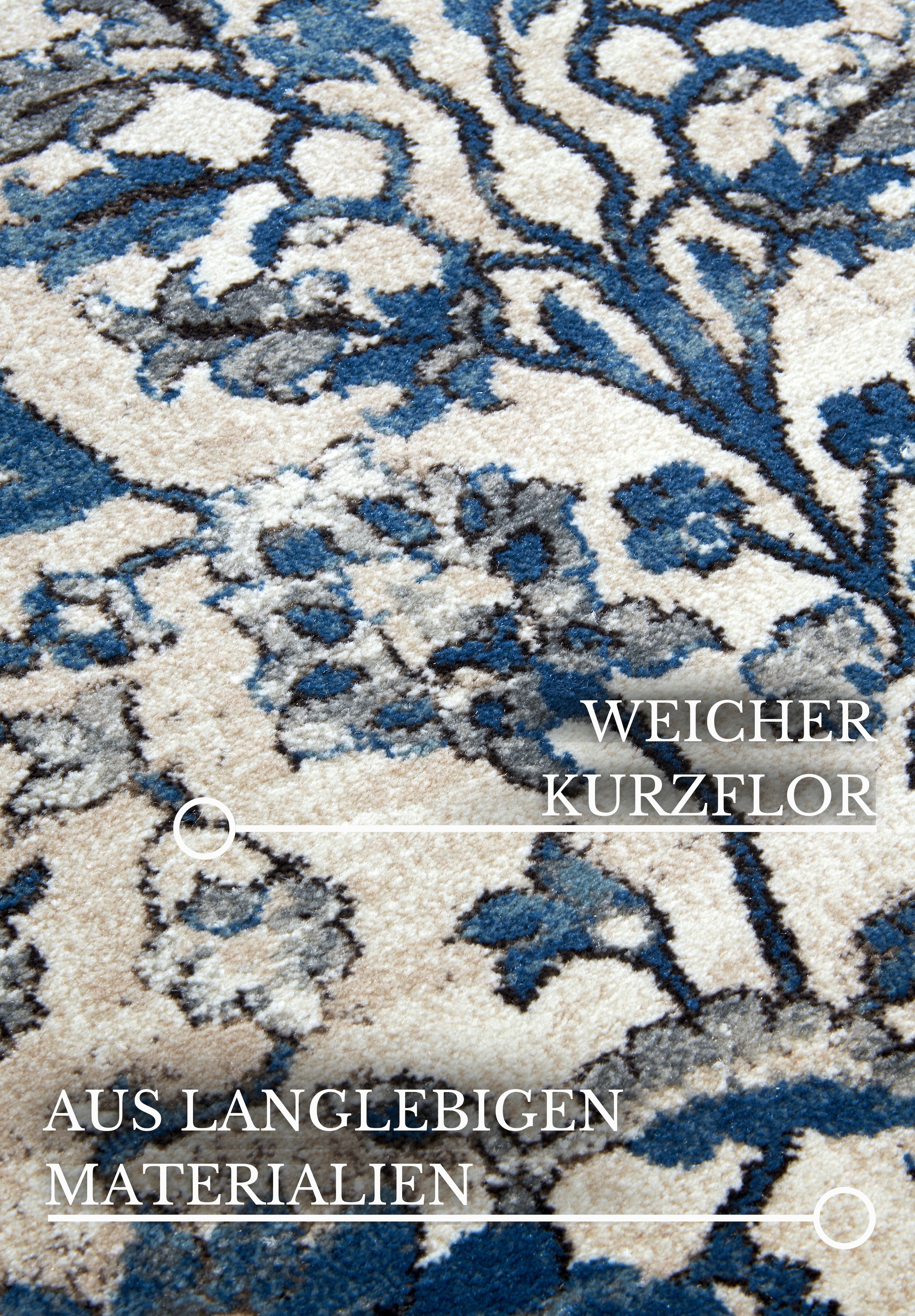 Villeroy & Boch Tapis »Ernest« Rectangulaire 11 mm Höhe couloir, oriental dans un style vintage, salon, poils courts