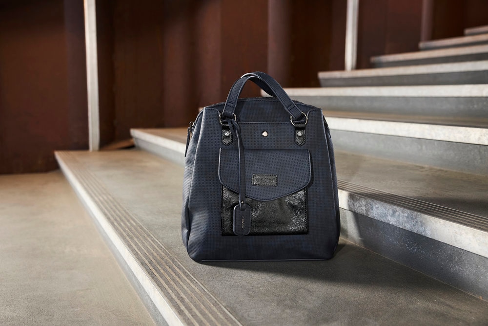 Rieker Henkeltasche Damen-Tasche, Umhängetasche, auch als Rucksack tragbar