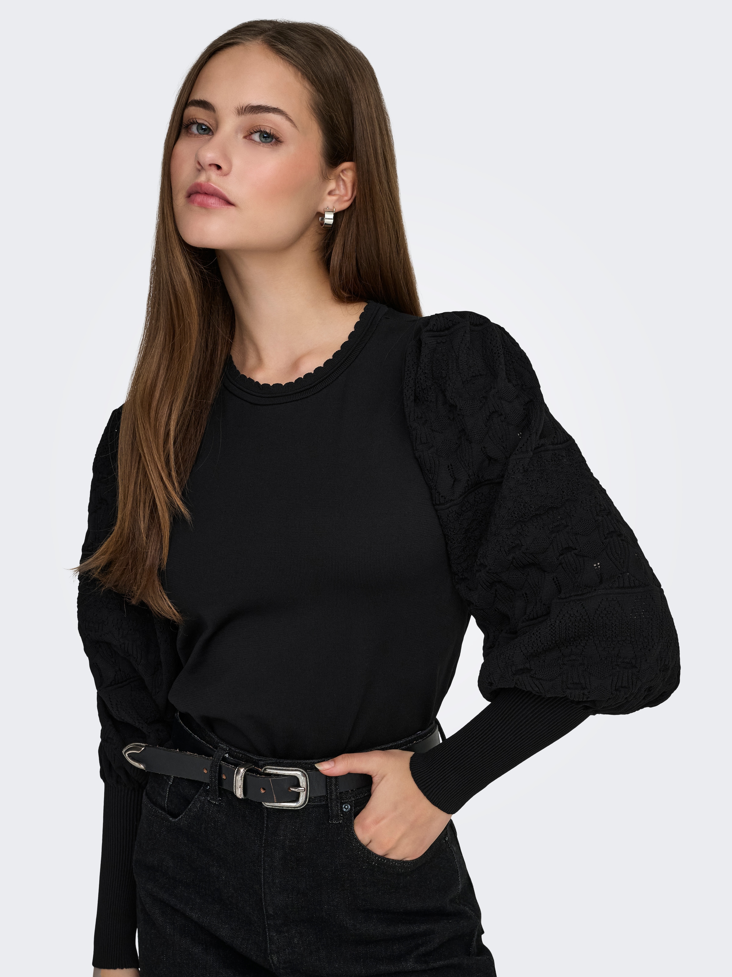 ONLY Pull à col rond »ONLMELITA L/S O-NECK PULLOVER KNT NOOS«