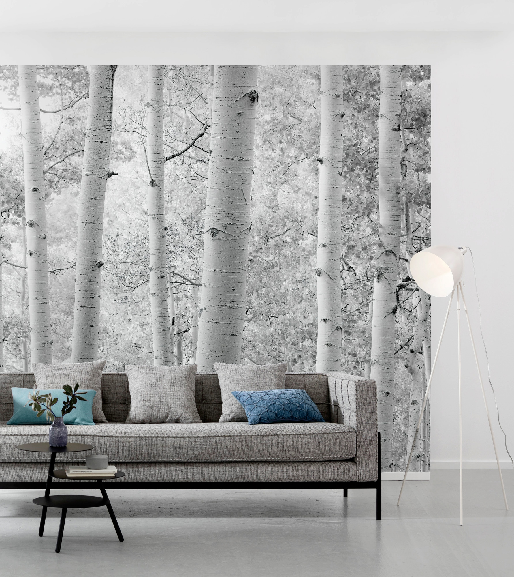 Komar Papier peint intissé »Digitaldruck Vlies -  Espenwald - Grösse 450 x 280 cm« imprimé Wohnzimmer, Schlafzimmer