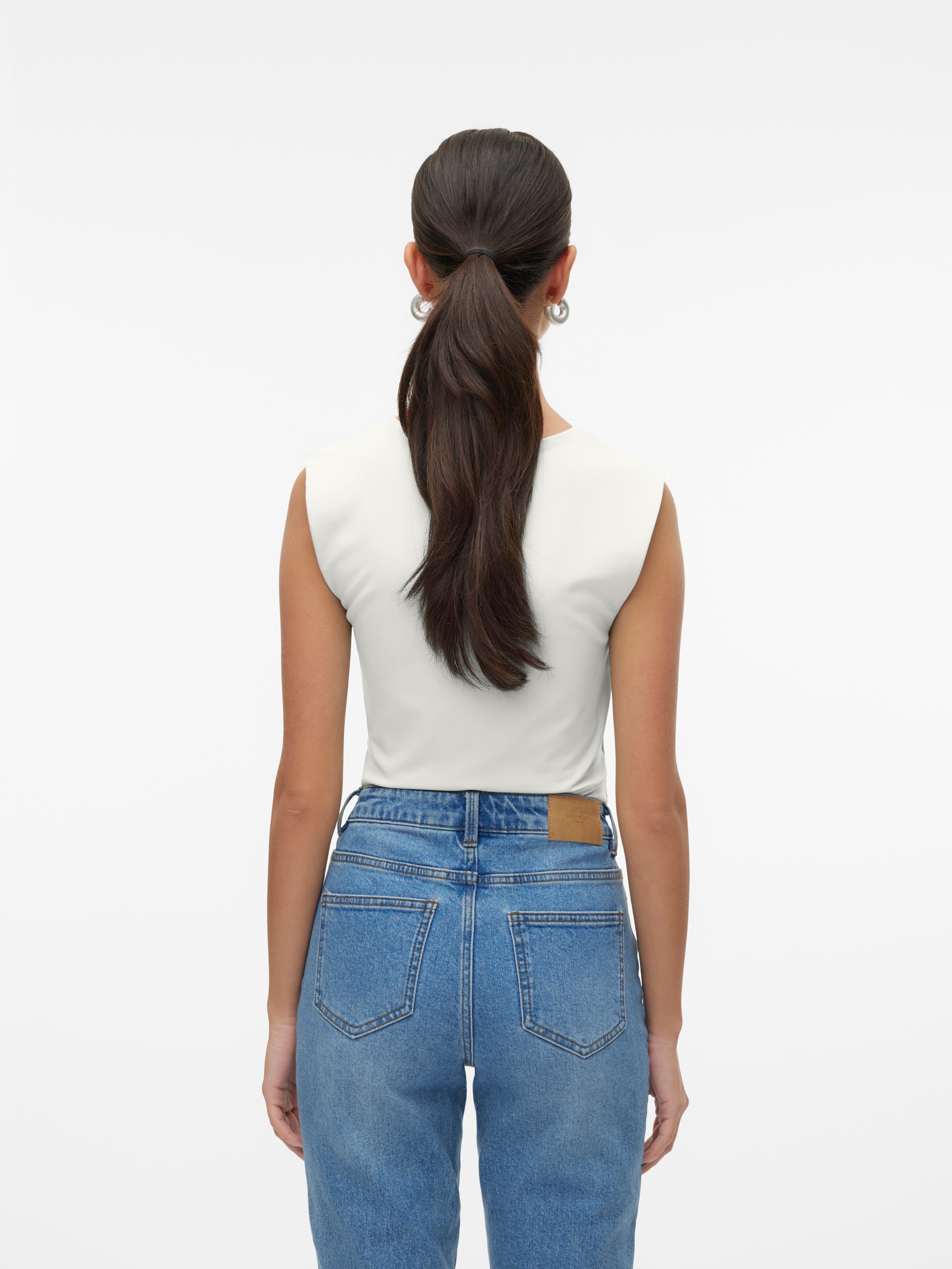 Vero Moda Shirttop »VMMILLION SL SQUARE NECK TOP JRS NOOS«