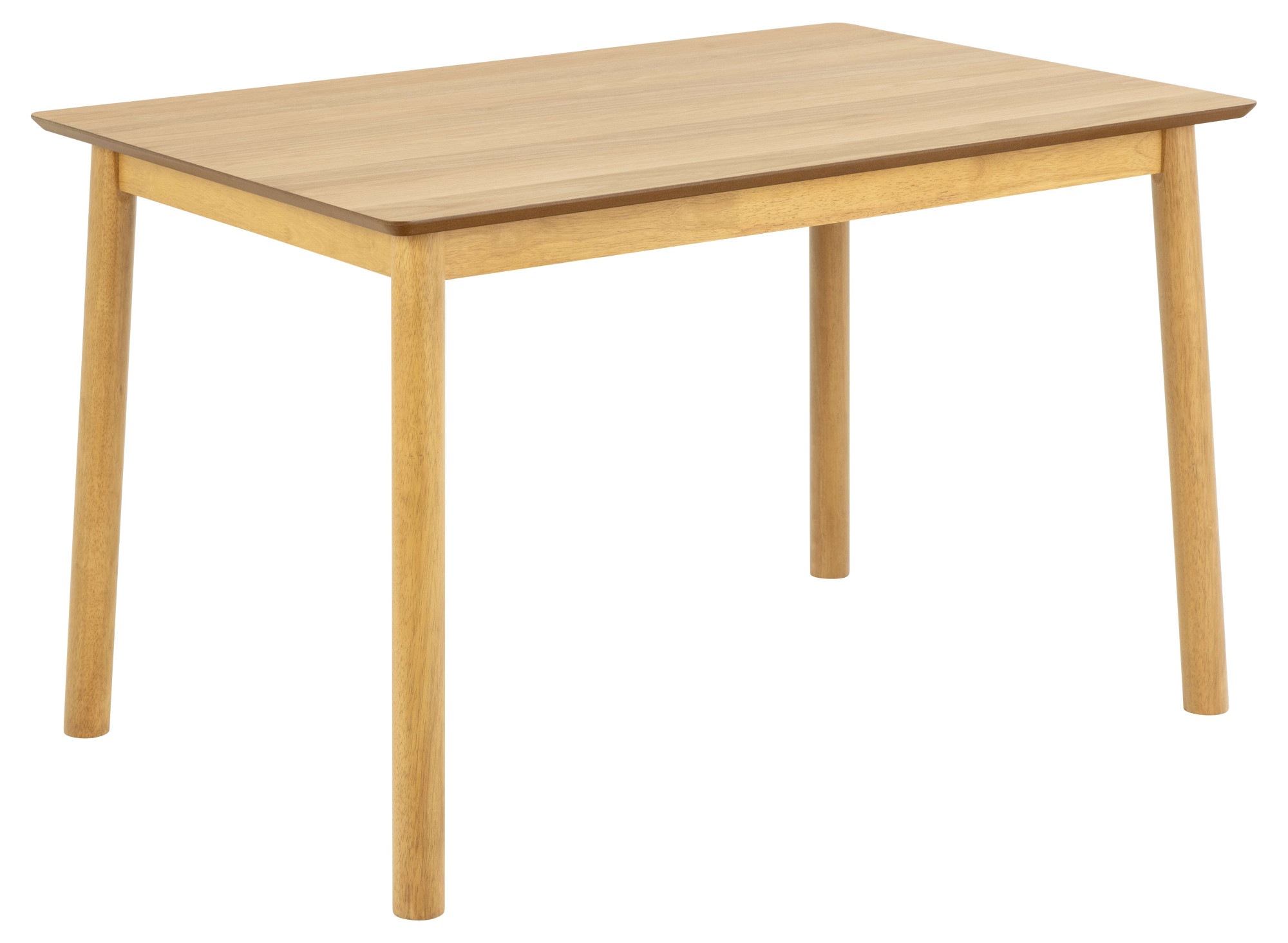 Image of ACTONA GROUP Esstisch "Küchentisch Barlow, lackierte eichenfurnierte Tischplatte" Gestell aus Massivholz, gebeizt & lackiert, 120x80x74,8 cm