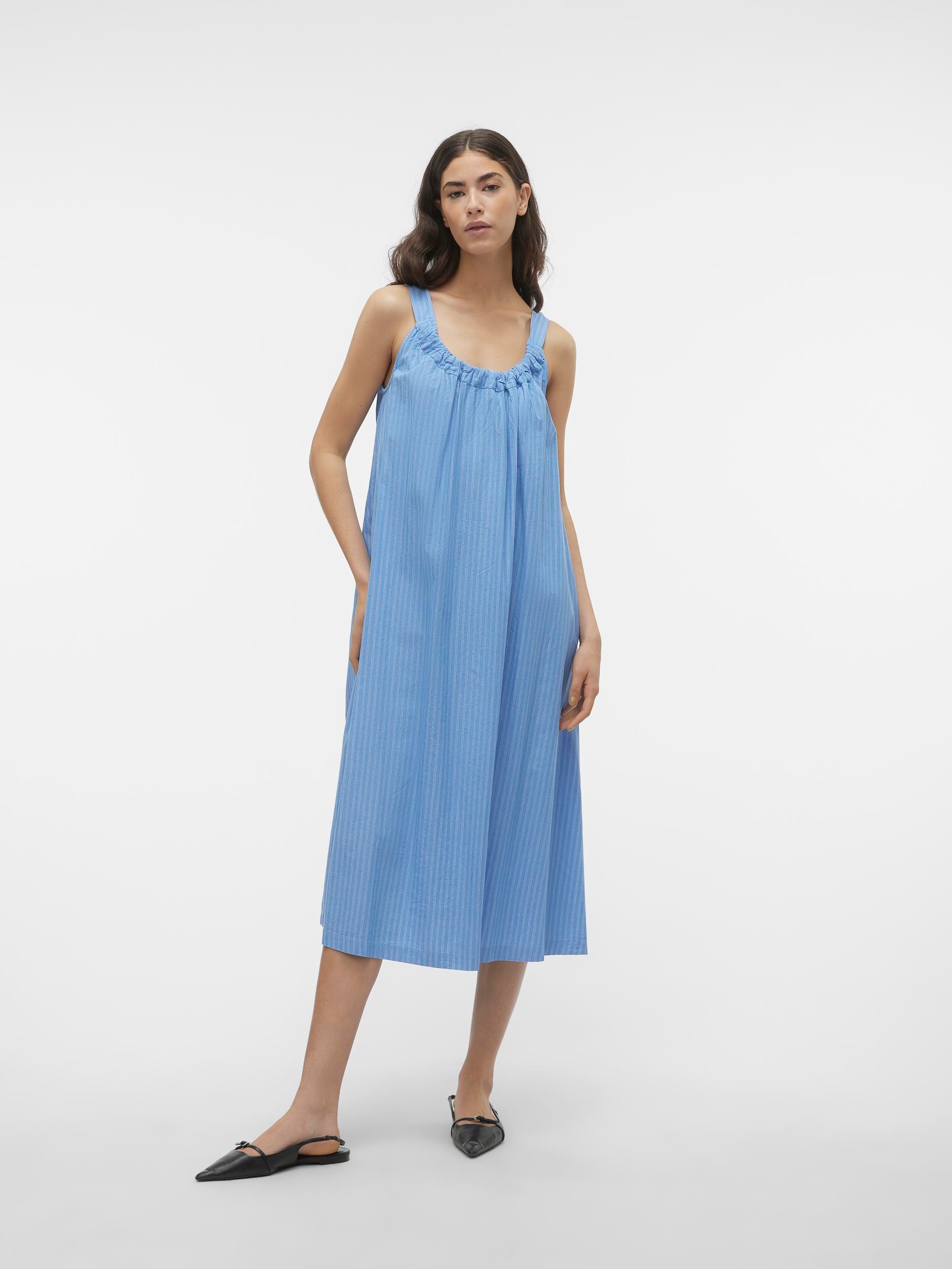 Vero Moda Midikleid »VMGILI DETAILED SINGLET DRESS WVN GA«