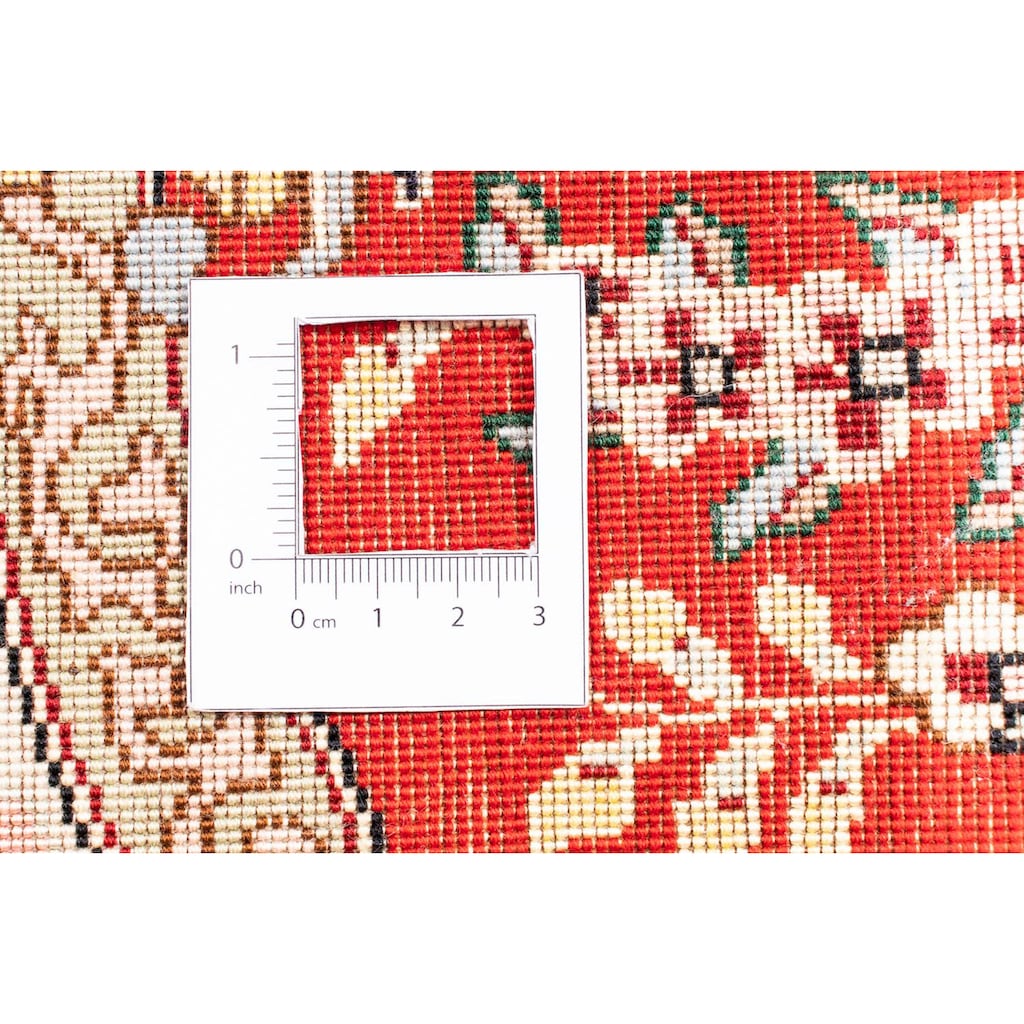 morgenland Orientteppich »Perser - Täbriz - Royal oval - 200 x 130 cm - rot«, oval, 7 mm Höhe, Wohnzimmer, Handgeknüpft, Einzelstück mit Zertifikat