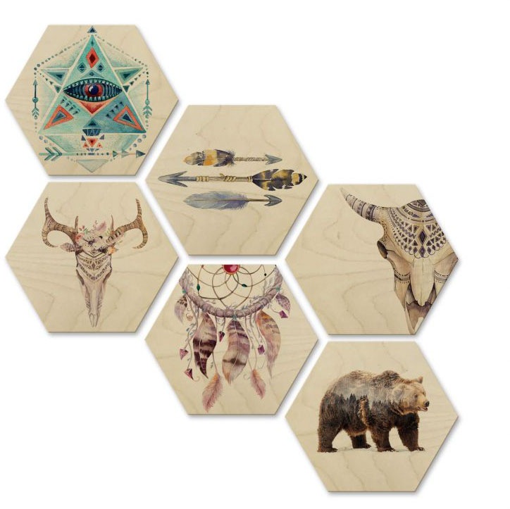 Image of Wall-Art Mehrteilige Bilder »Bohemian Kultur Boho Set XL«, (Set, 6 St.) bei Ackermann Versand Schweiz