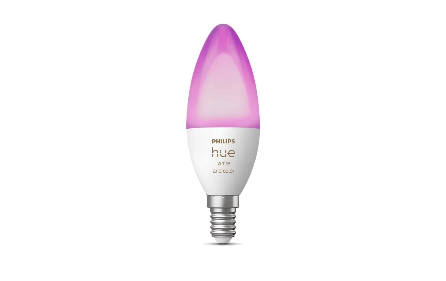 Philips Hue LED-Leuchtmittel »Hue WA B39 E14 Smarte E14 LED Kerzenlampe 500 lm« E14 warmweiss - kaltweiss