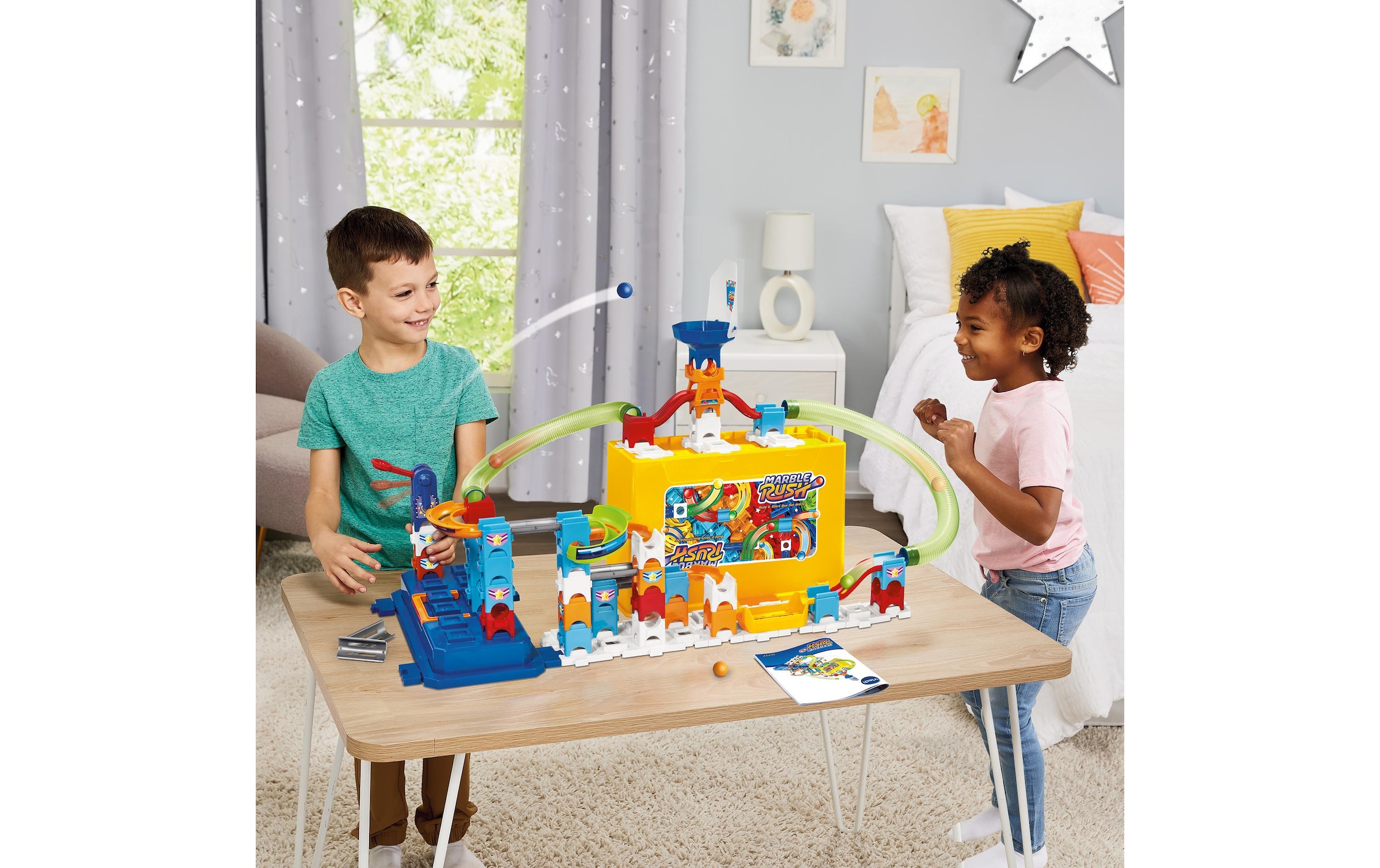 Vtech® Lernspielzeug »Marble Rush Build & Store Box Set M400 -DE-«, (65 St.)