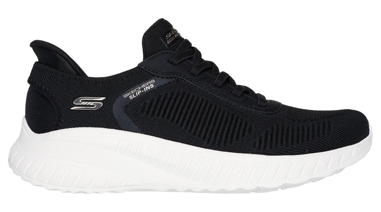 Skechers Baskets slip-on »BOBS SQUAD CHAOS-CURRENT MUSE«  , Slipper, Freizeitschuh in veganer Verarbeitung
