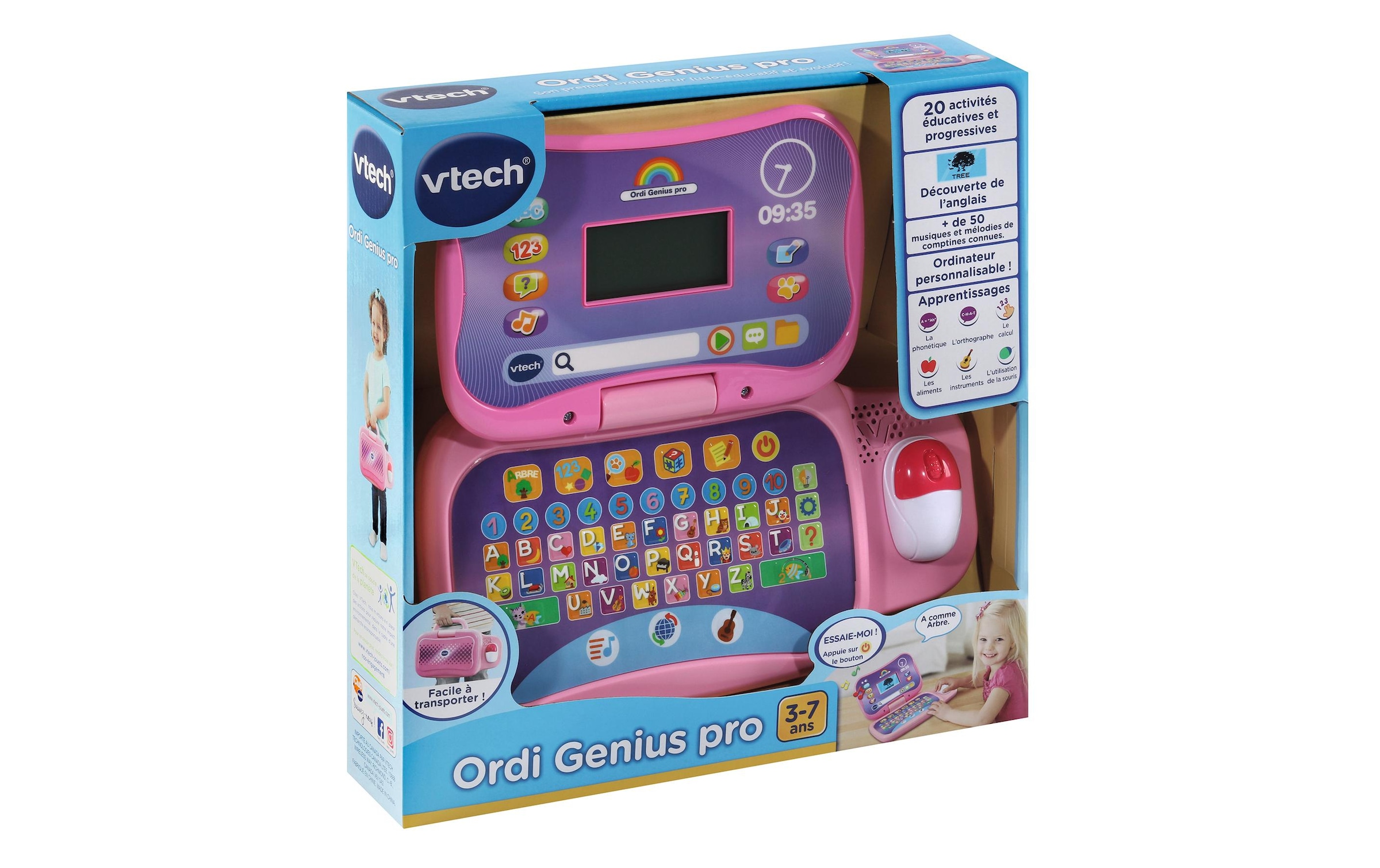 Vtech® Lernspielzeug »Ordi Genius pro rose -FR- Rosa«