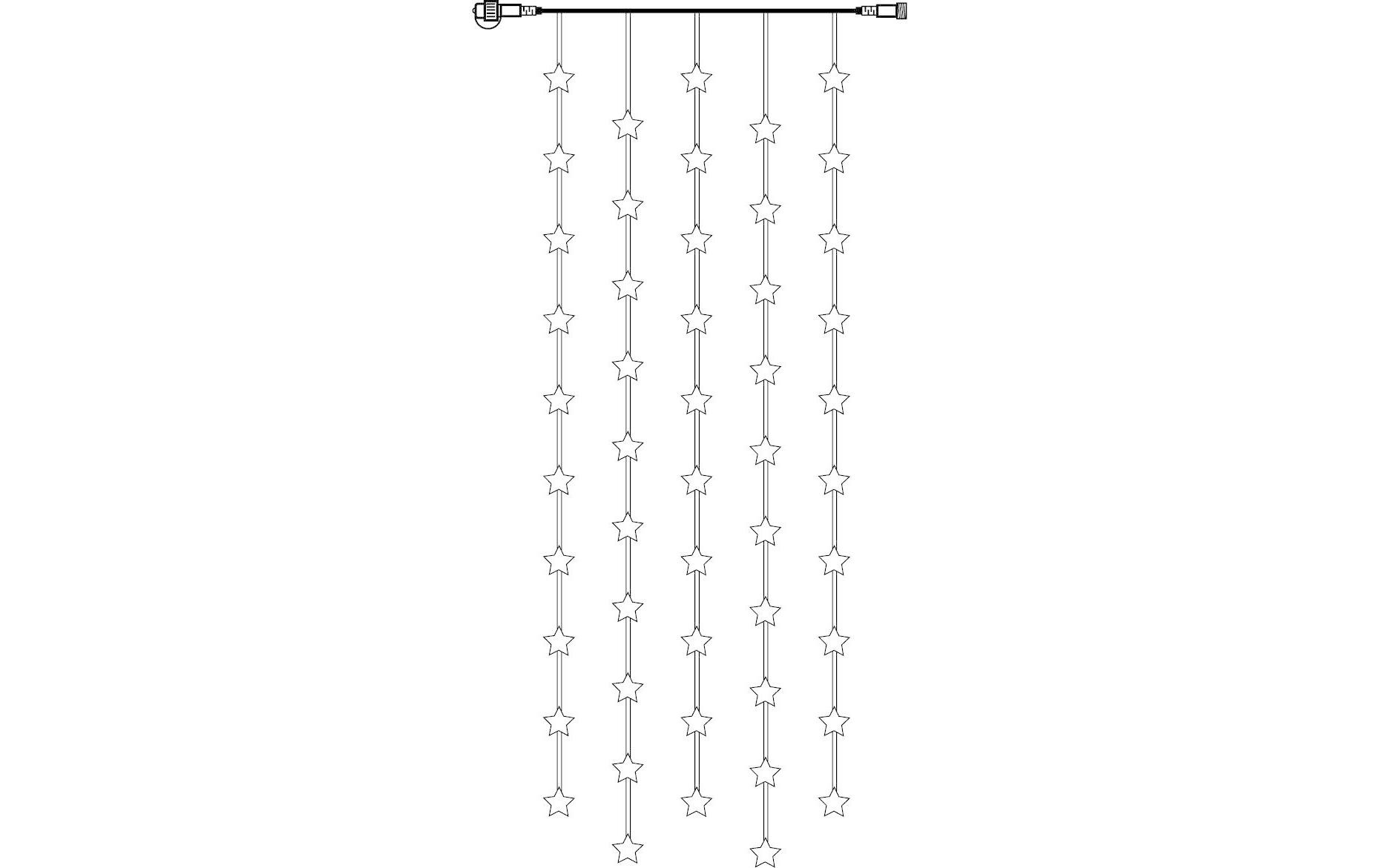 Image of STAR TRADING Lichtervorhang »Erweite«, 50 St.-flammig, Spannung: 3,1 V bei Ackermann Versand Schweiz