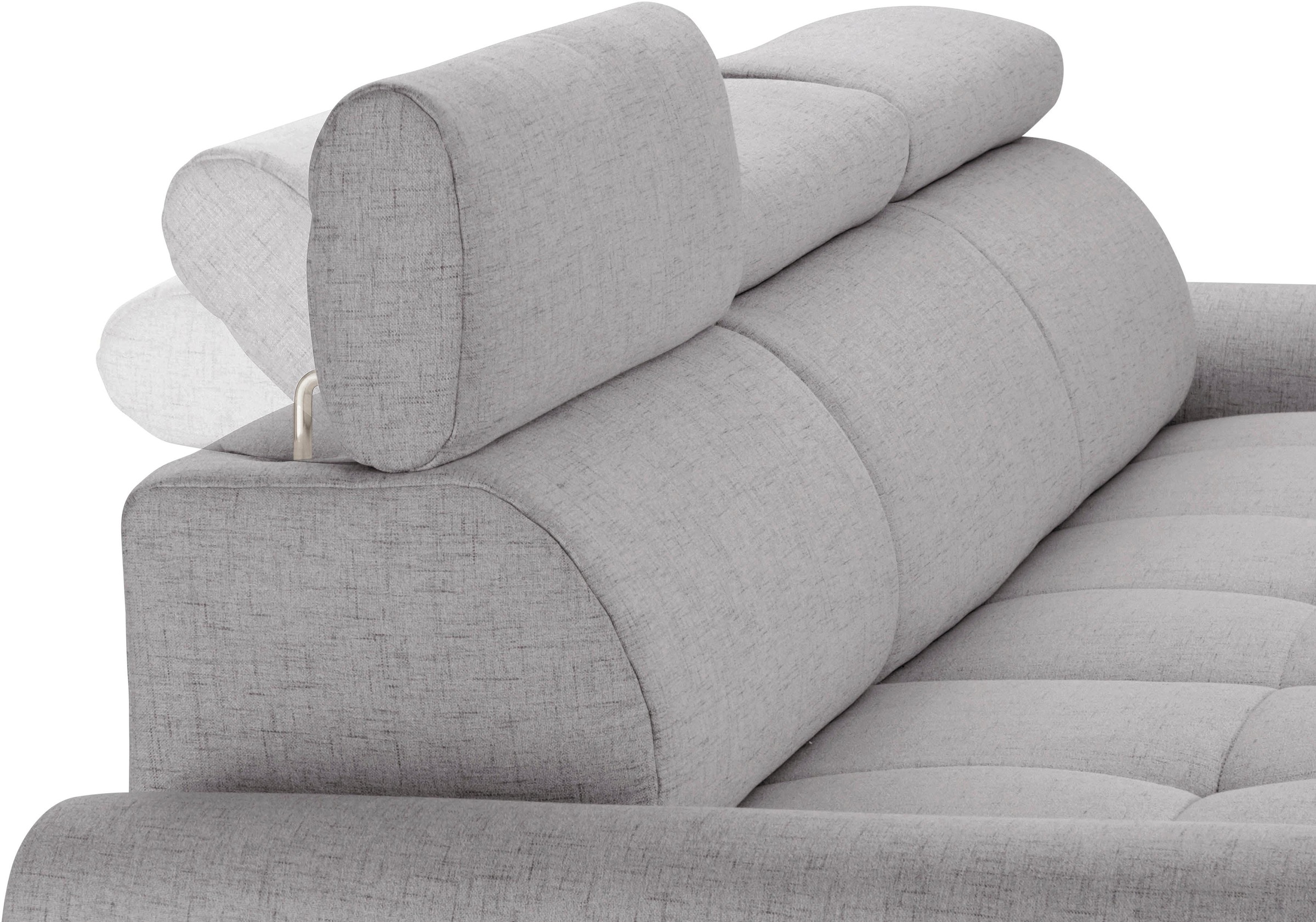 sit&more Ecksofa »Riva L-Form«, inklusive Kopteilverstellung, wahlweise mit Bettfunktion