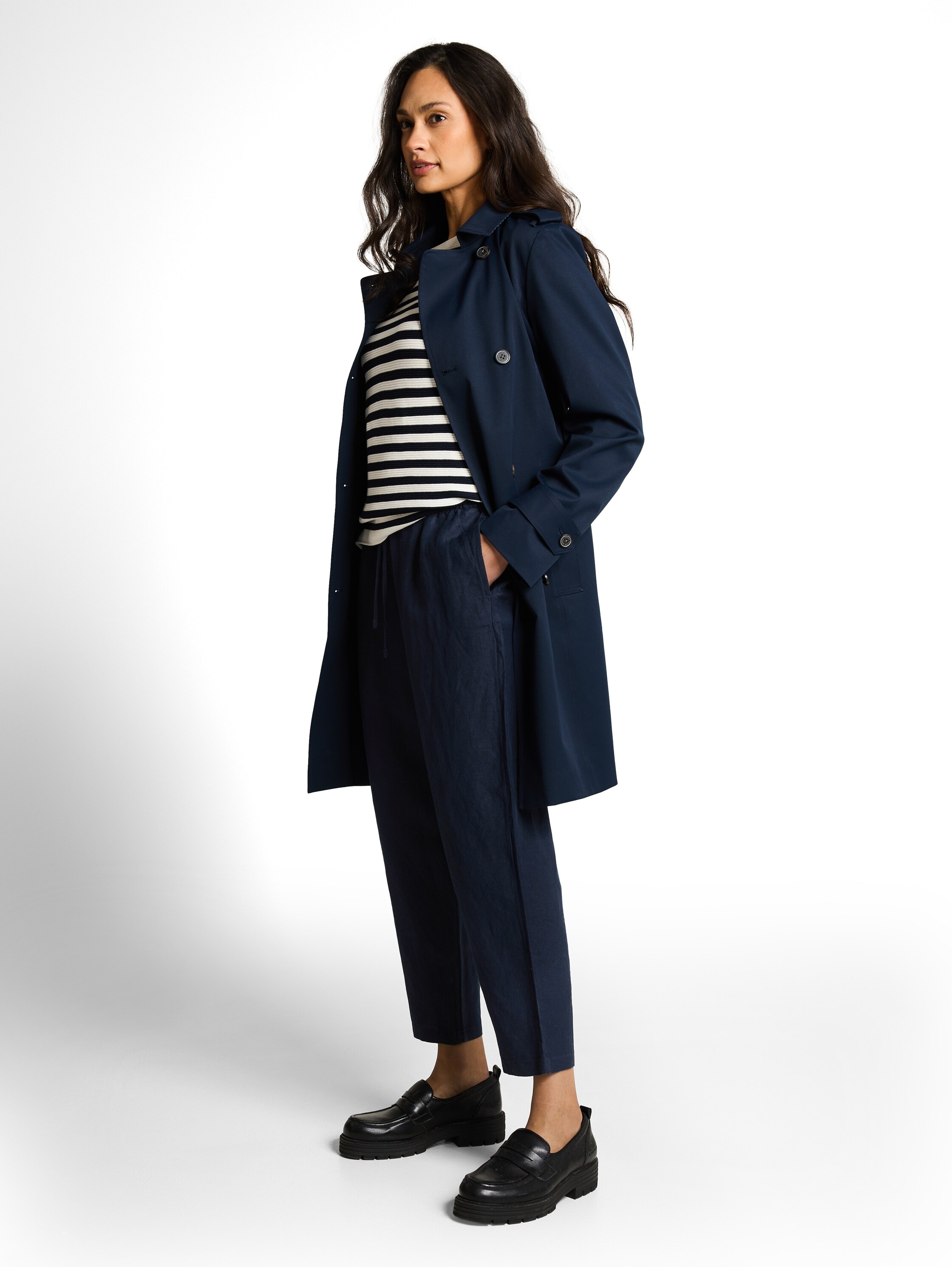 TOM TAILOR Leinenhose »TOM TAILOR Lea - Wide«  mit Tunnelzug