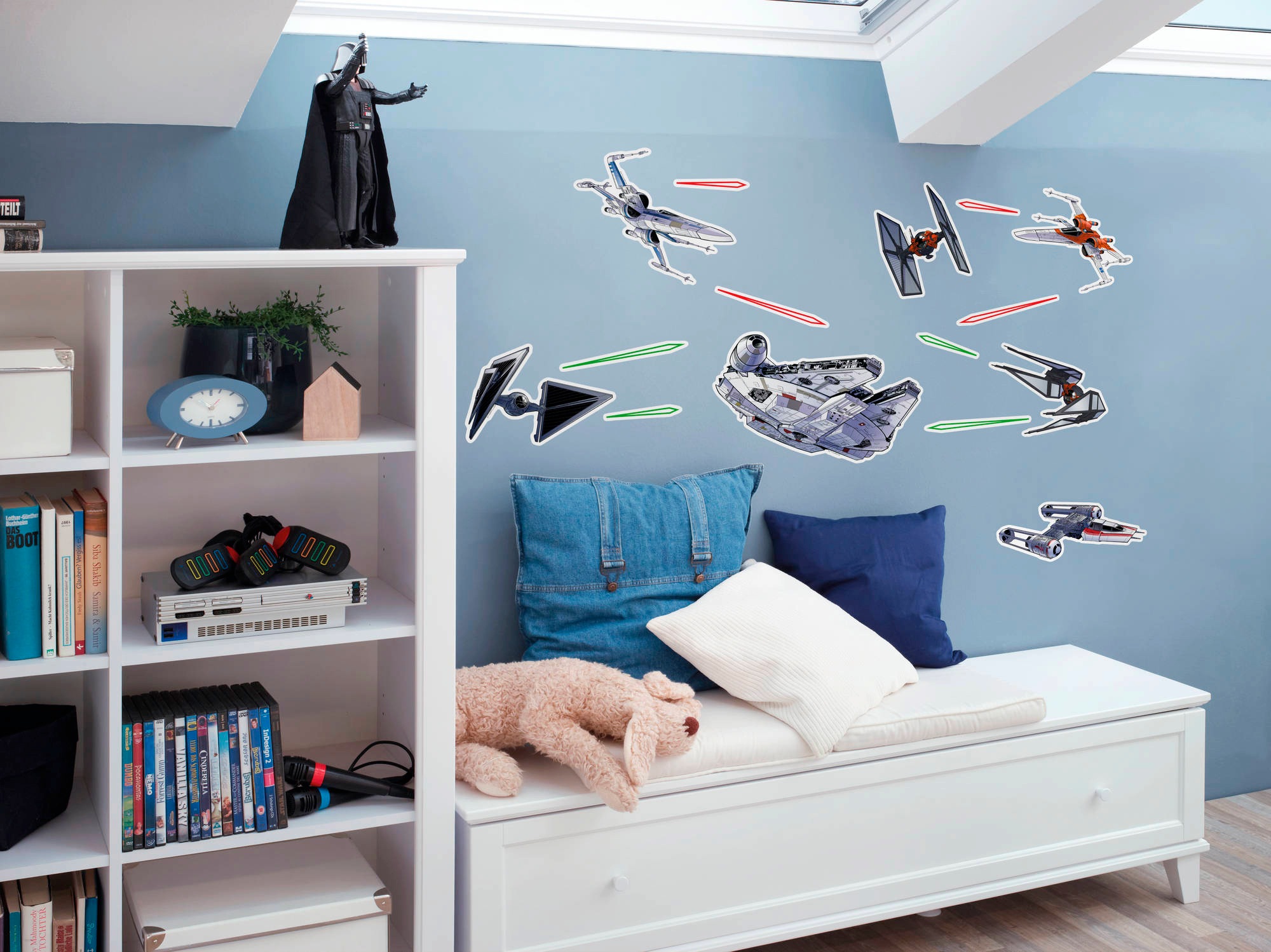 Komar Wandtattoo »Star Wars Spaceship - Grösse 50 x 70 cm«, (15 St.), selbstklebend, Wandsticker, Kinderzimmer