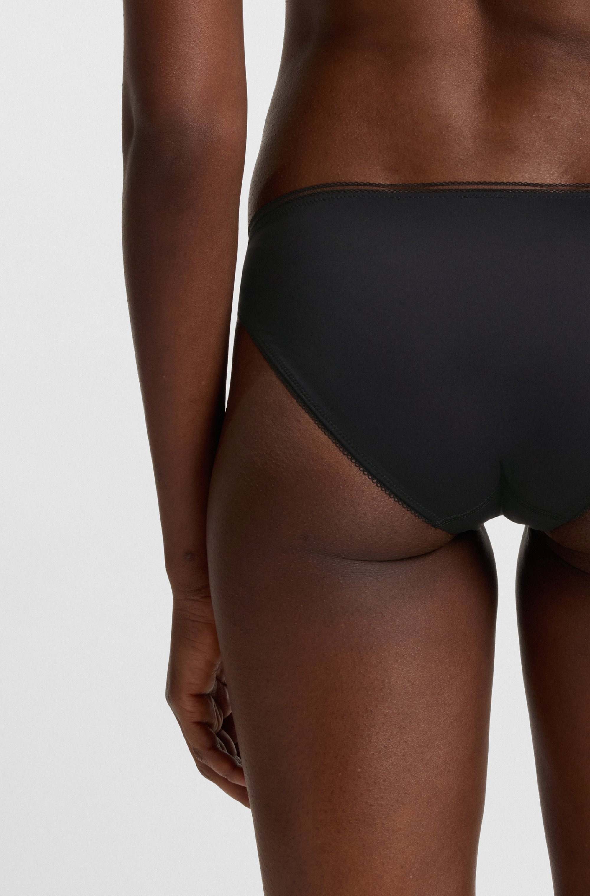 BOSS Slip »BRIEF B.PURE« mit Spitzeneinsatz