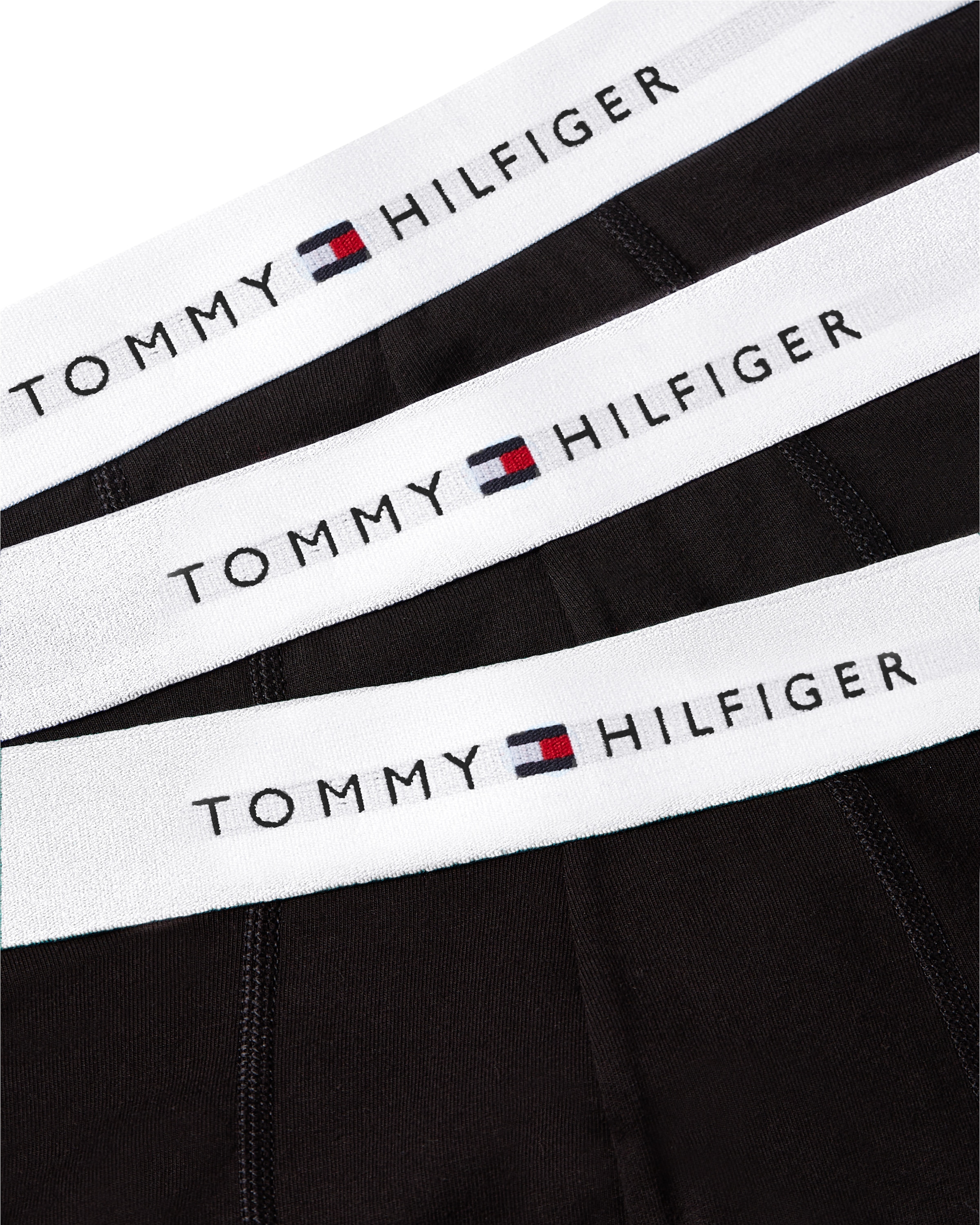 Tommy Hilfiger Underwear Boxershorts »3P BOXER BRIEF WB« Packung, 3er-Pack, 3 Stk. mit kontrastfarbenem Logobund