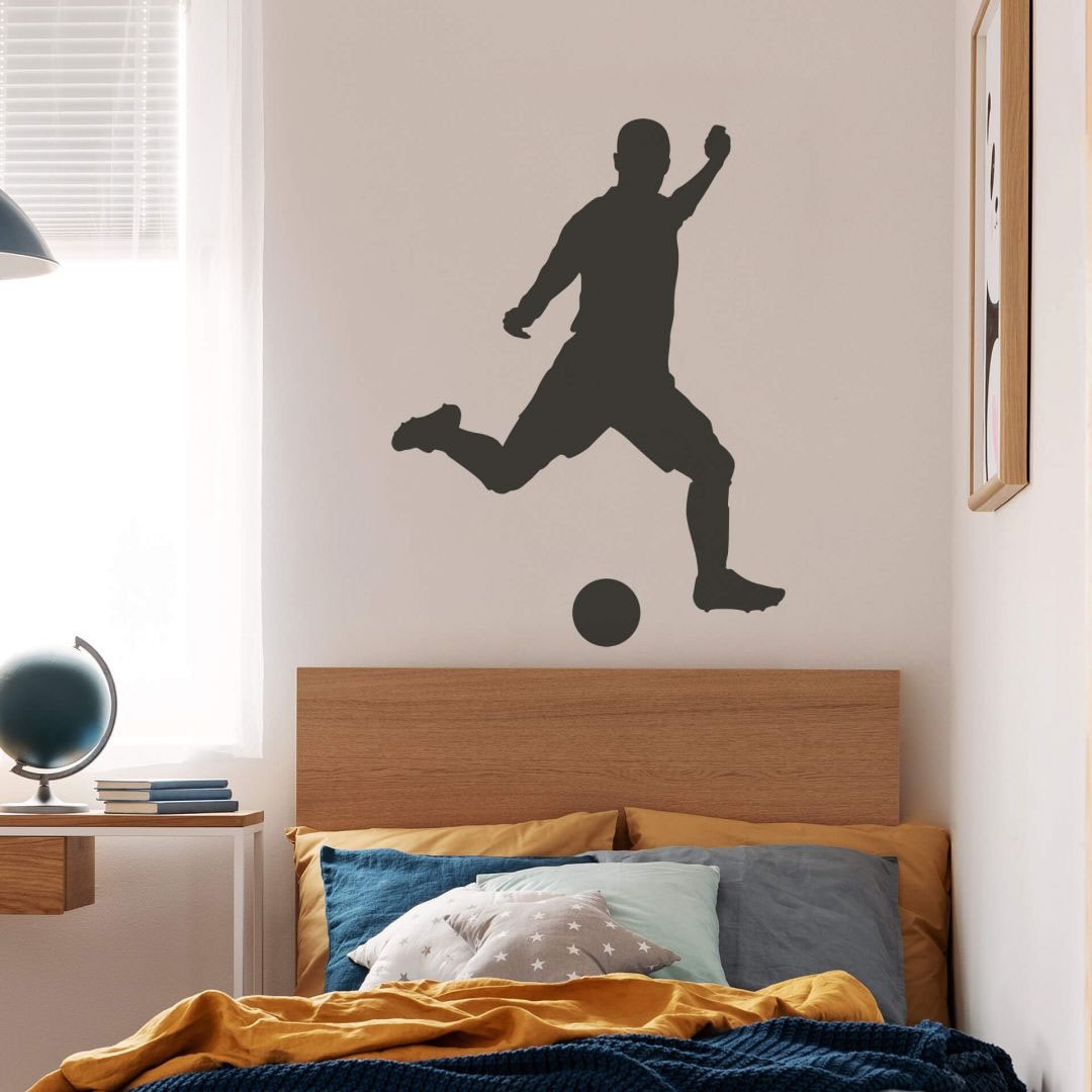 Wall-Art Wandtattoo »Fussball Wandaufkleber Fussballer«, (1 St.), selbstklebend, entfernbar