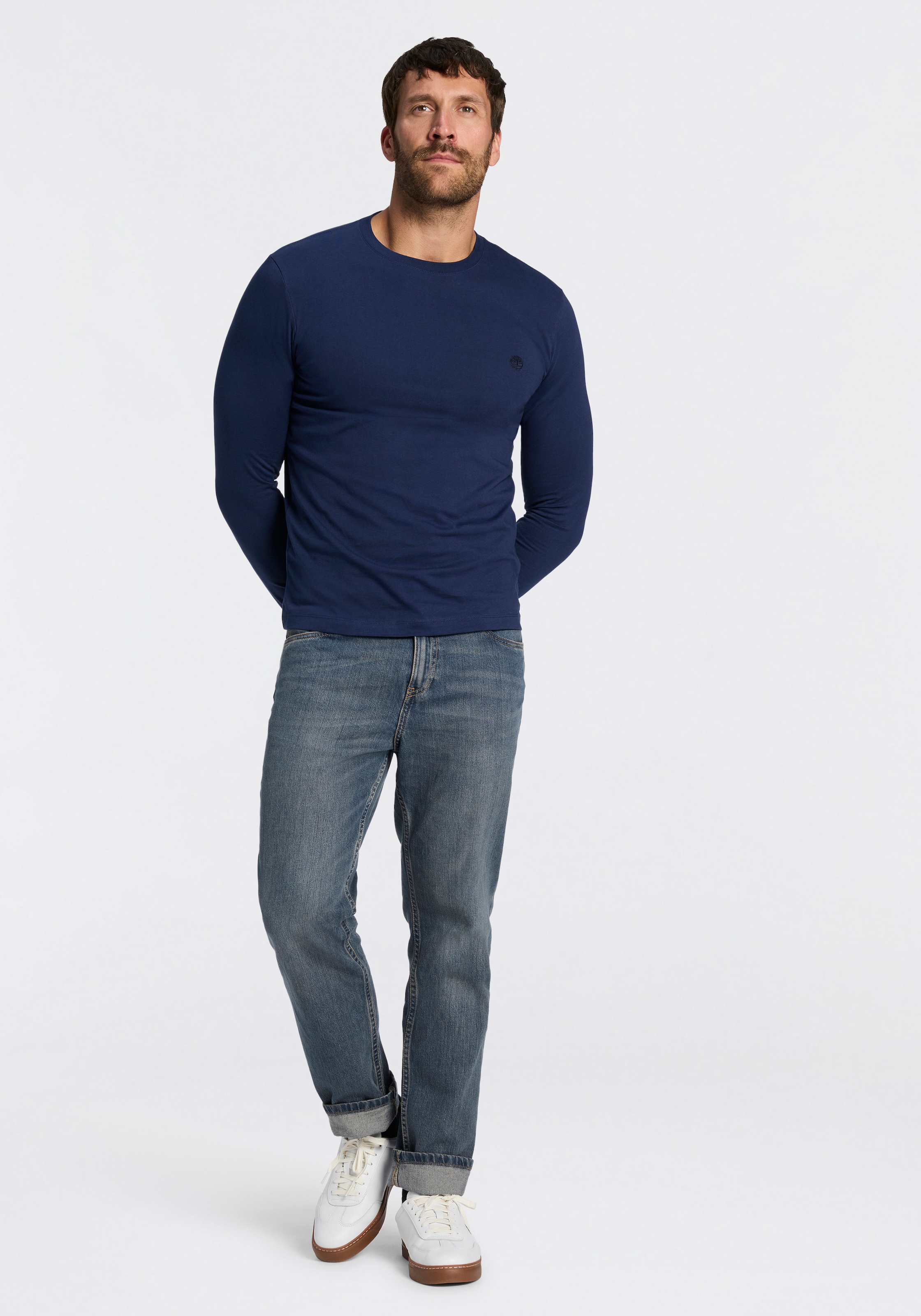 Timberland Langarmshirt »EXETER RIVER - Tree Embroidered LS« Langarmshirt, aus Baumwolle, in den Grössen S bis XXXL