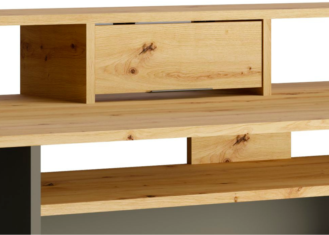 Home affaire Schreibtisch »Peoria« Gamingtisch mit Schublade und Monitoraufsatz, Breiten 160 x 70 cm