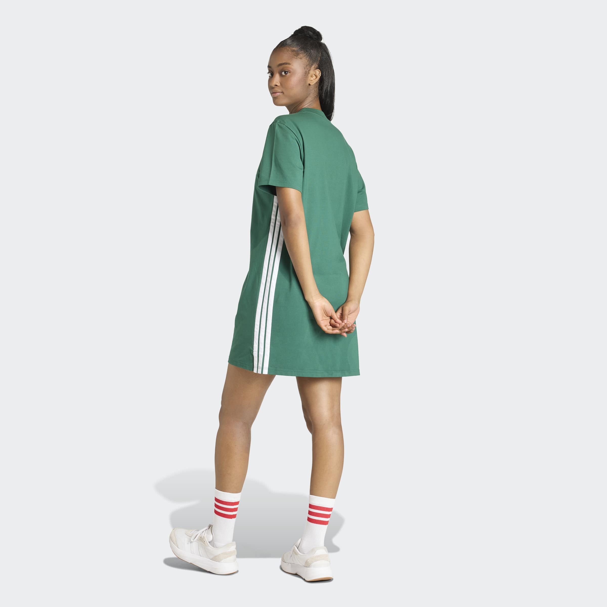 adidas Sportswear Robe t-shirt »ESSENTIALS -, 3-STREIFEN, SINGLE JERSEY«