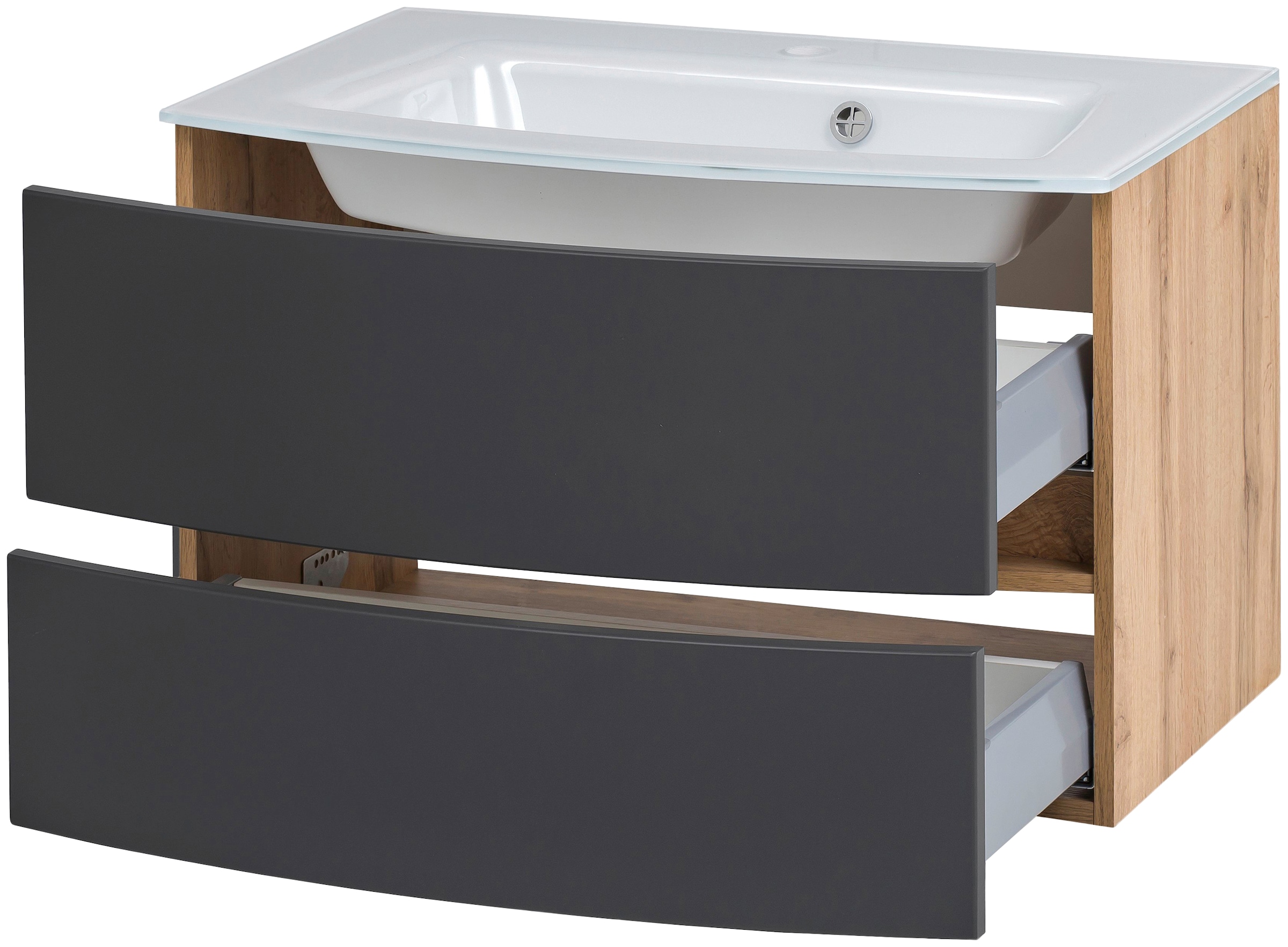 welltime Waschtisch »Kaunas«, Breite 80 cm, mit Soft-Close Funktion