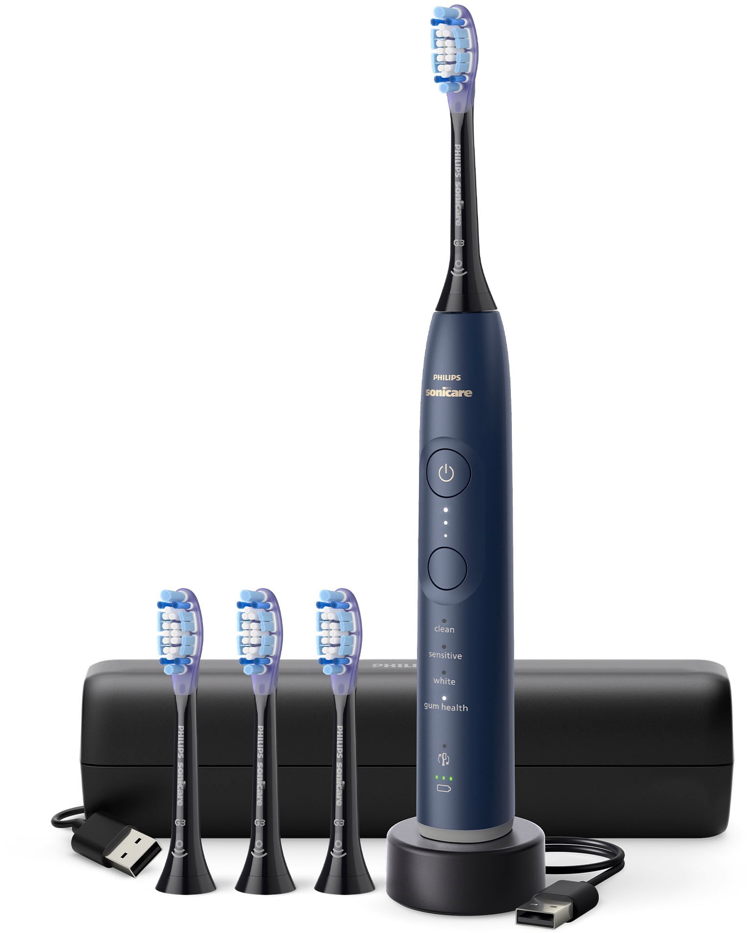 Philips Sonicare Brosse à dents électrique »Series 7100 HX7423/08« 4 cuis Aufsteckbürsten mit visueller Andruckkontrolle, 4 Putzmodi und 3 Intensitätsstufen