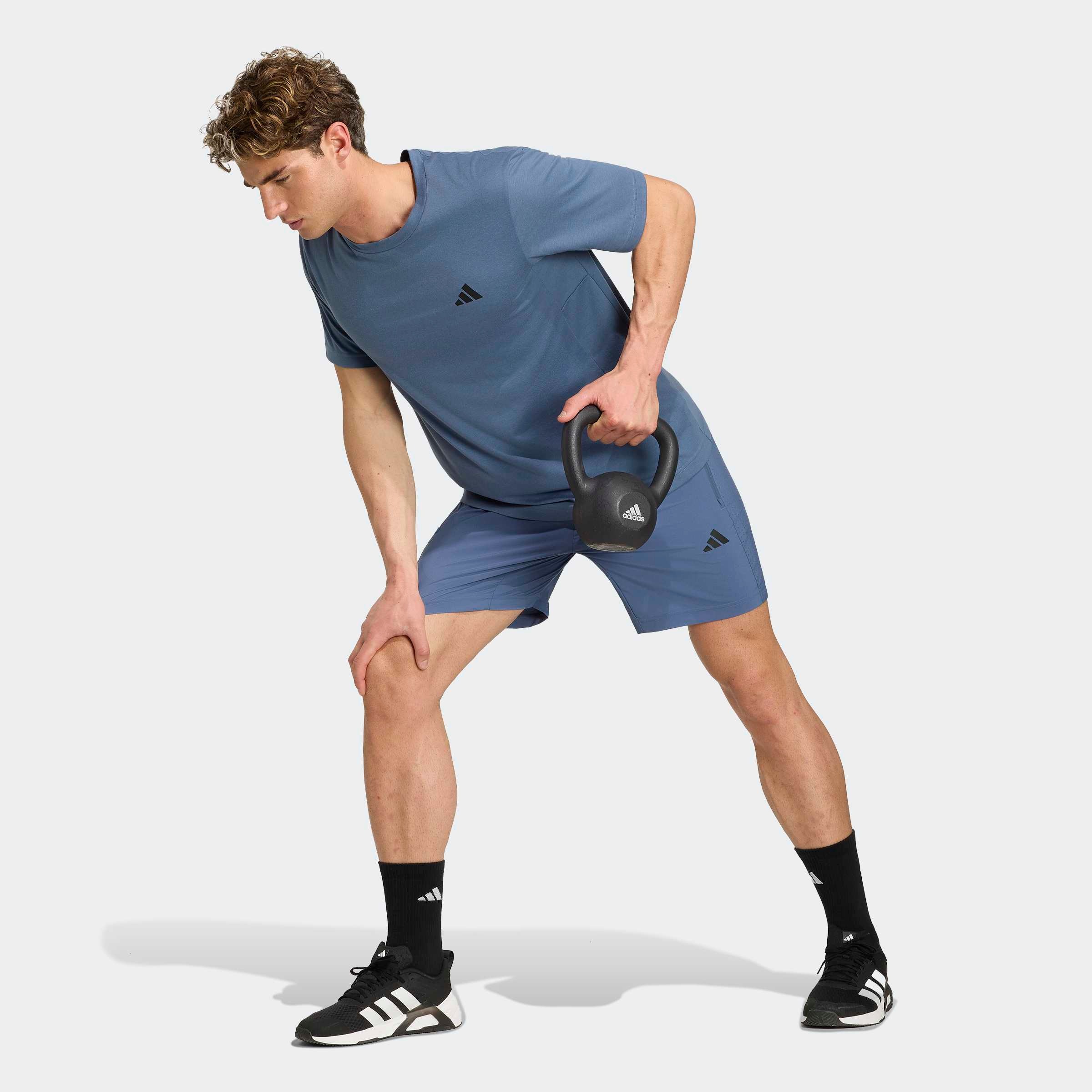 adidas Performance T-Shirt »WORKOUT ESSENTIALS FEELREADY« mit Rundhalsausschnitt, aus Polyester