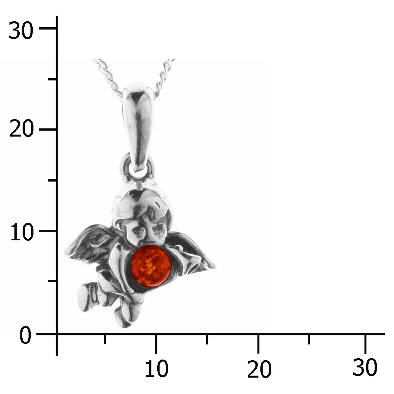 OSTSEE-SCHMUCK Kette mit Anhänger »Ostsee-Schmuck Kette mit Anhänger Engel Kette mit Anhänger Engel«