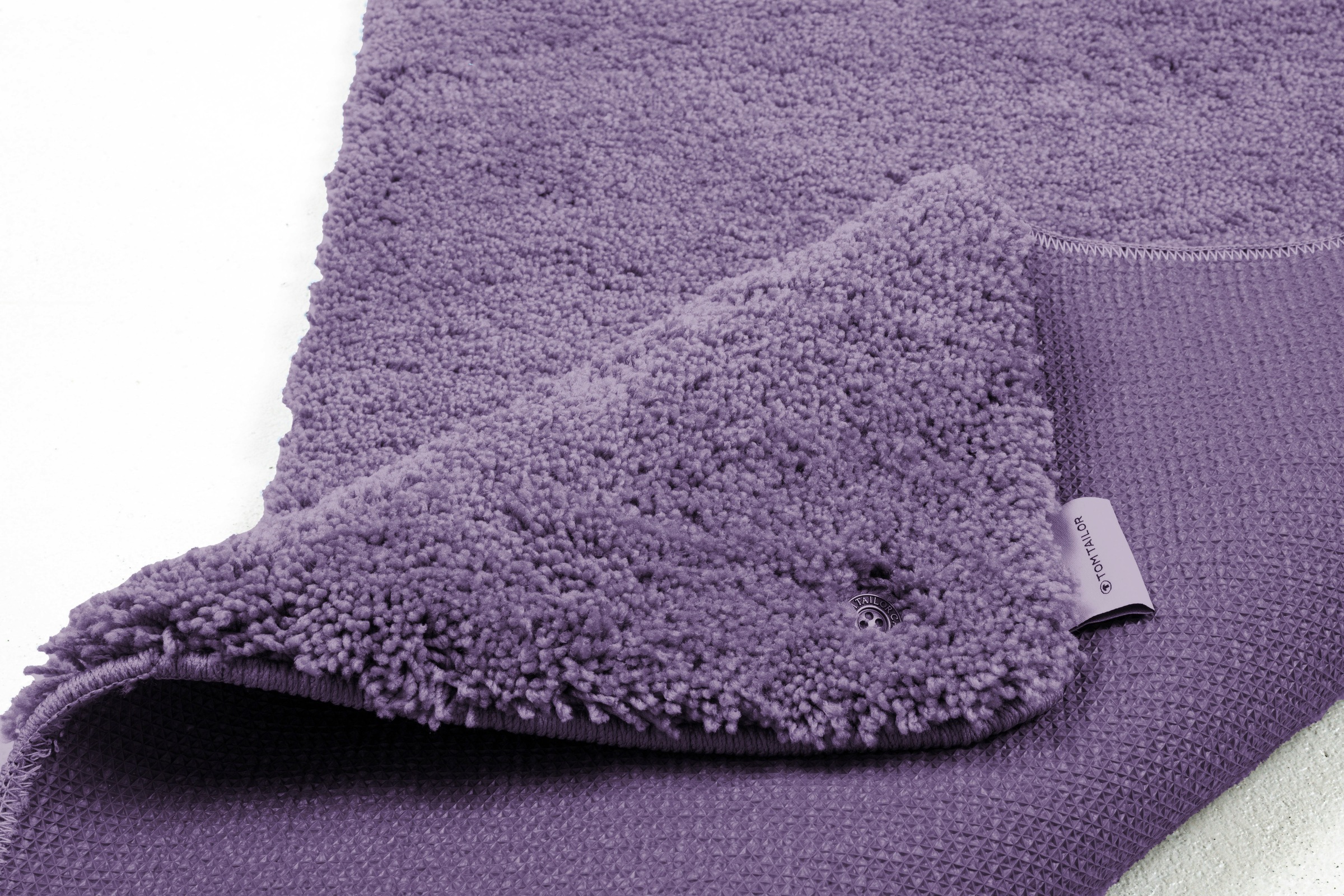TOM TAILOR HOME Badematte »Cozy Bath UNI«, rutschhemmend beschichtet, fussbodenheizungsgeeignet, Badteppich, Uni Farben, rechteckig, rund und oval erhältlich