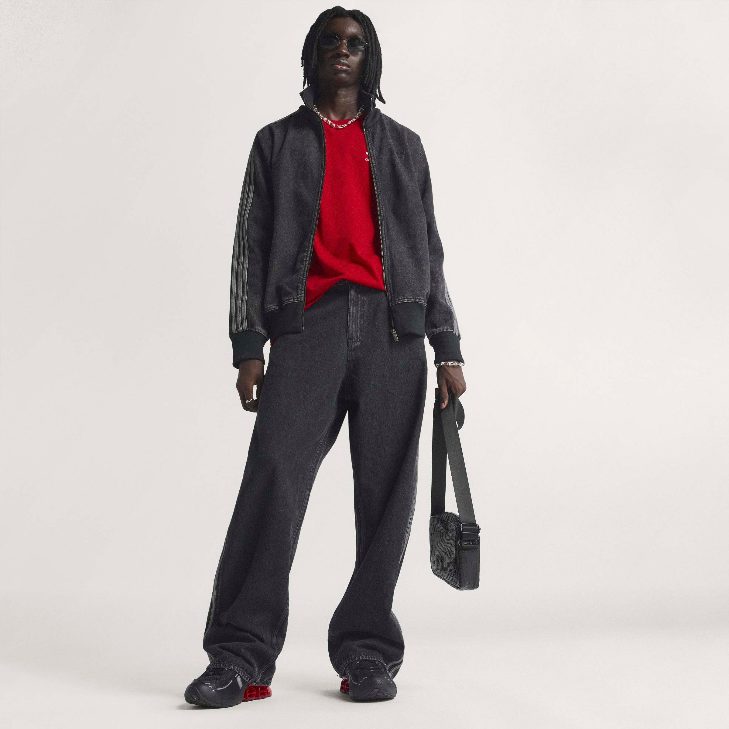 adidas Originals Jeansjacke »DENIM FB TT« mit Reissverschluss, aus Baumwolle
