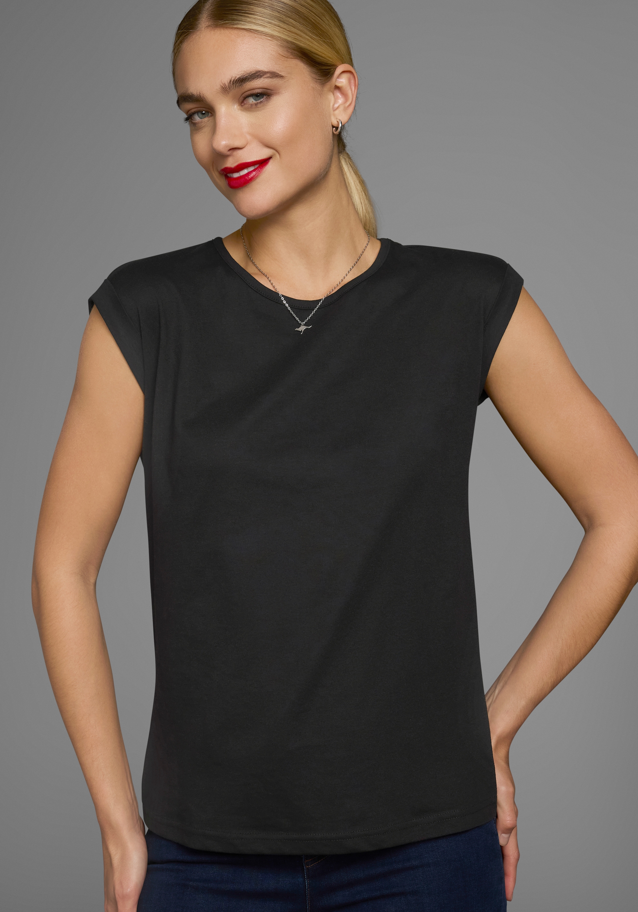 Boysen's T-Shirt, Kurzarm, unifarben, Rundhals, für Freizeit und Alltag