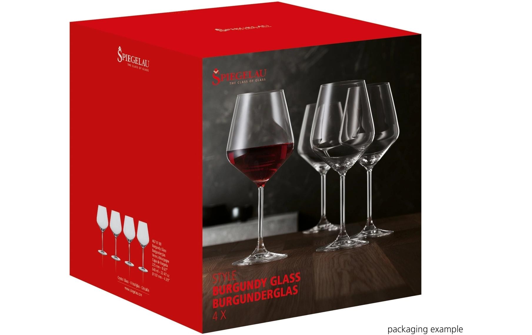 Eulenspiegel Rotweinglas »Spiegelau Rotweinglas Style 640 ml, 4 Stück, Transparent«