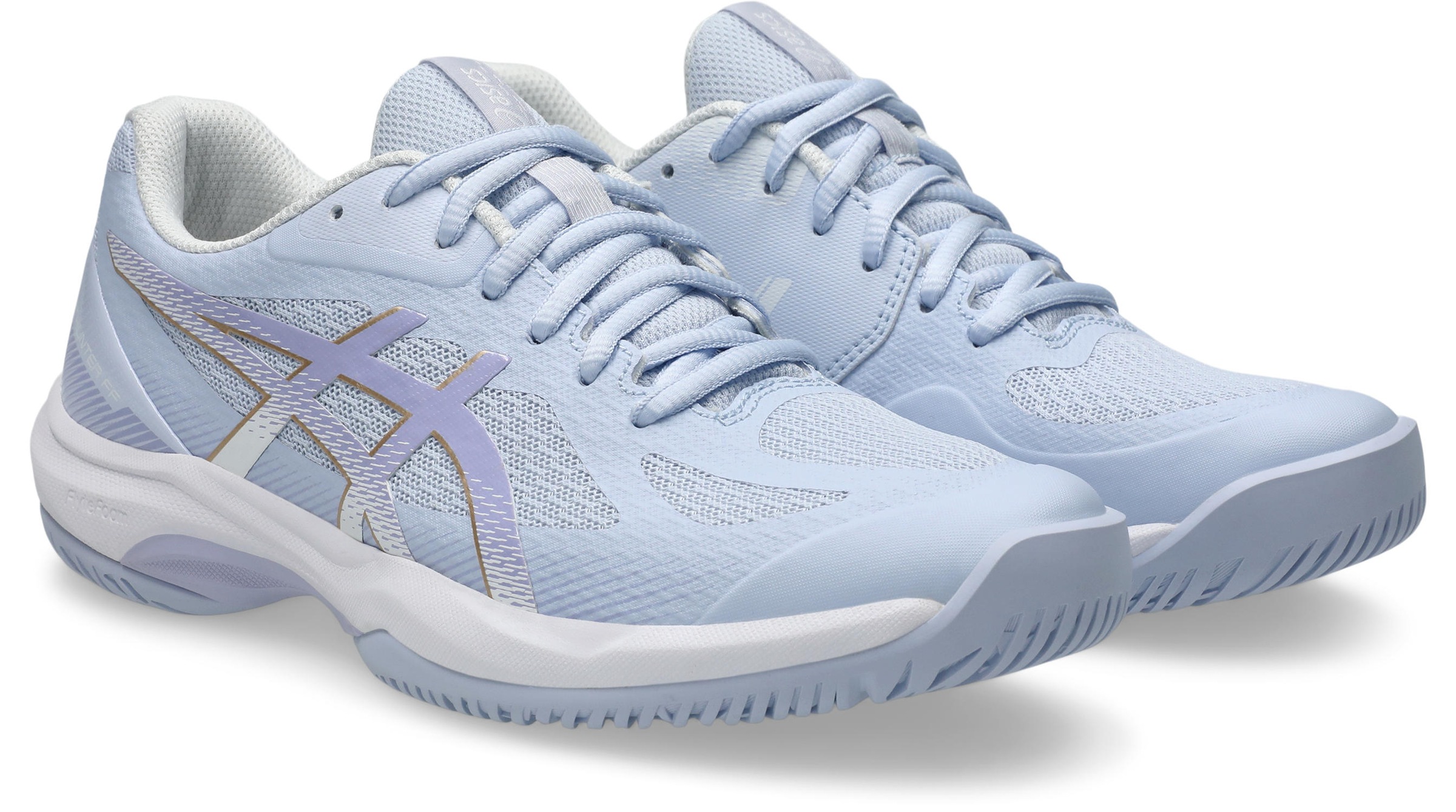 Asics, Unisex, Hallenschuh »COURT HUNTER FF« besonders geeignet für Handball und Volleyball, blau fade, vapor, 41,5, Bequemer Hallenschuh von Asics