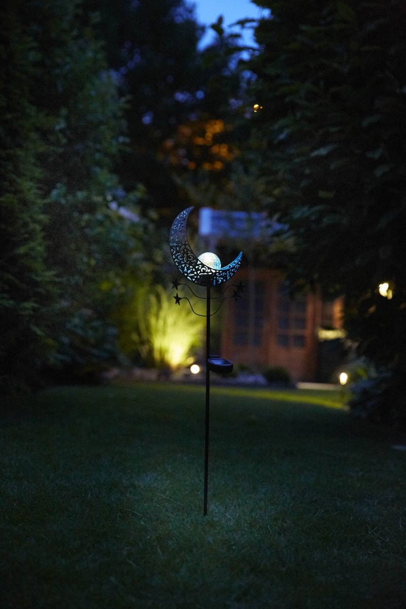 LUXFORM Lampe de jardin »Solar-Erdspiess-Gartenlampe - Mandala - 2 Stück« Module LED 2 cuis ornement décoratif de jardin