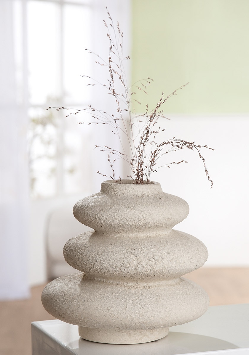 homsy by Ana Johnson Vase de table »Floriva, 21x20cm, strukturierte, matte Oberfläche« hochwertige Keramik aus einer traditionellen Manufaktur,Made in Europe