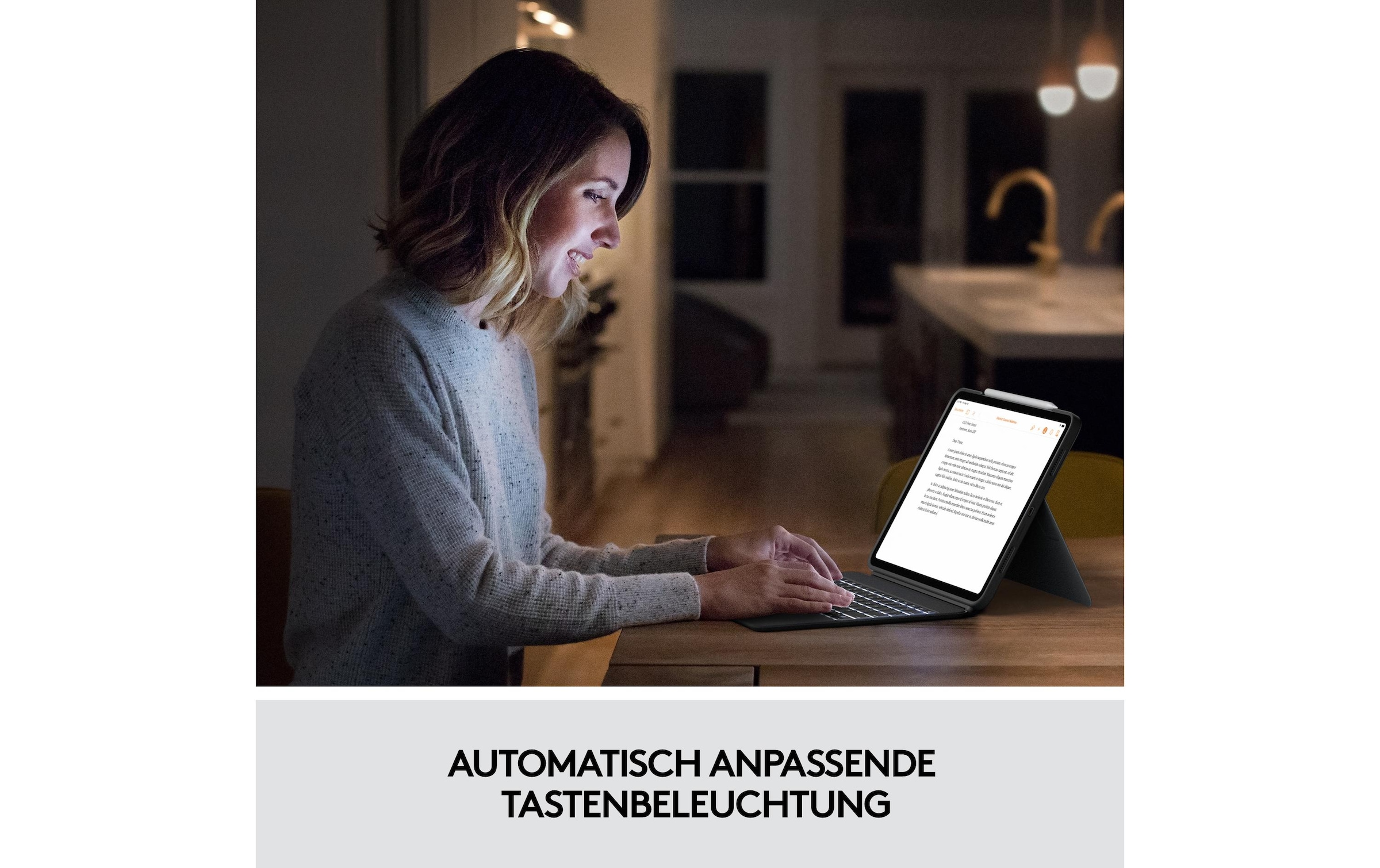 Logitech Tablet-Hülle »Tastatur Cover Comb«, IPad Pro 12,9" (5. Generation)