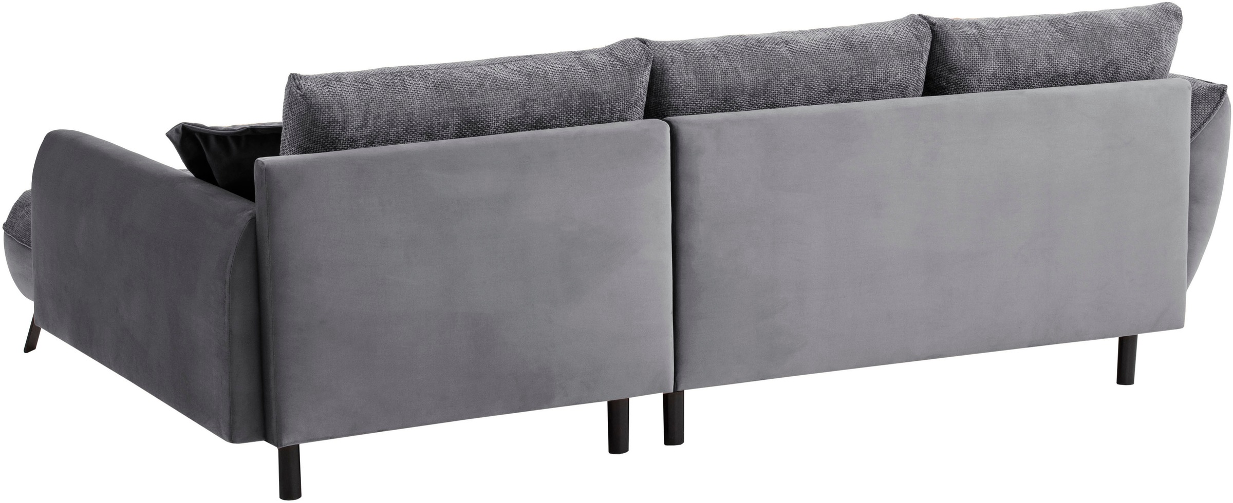 exxpo - sofa fashion Canapé d'angle »Bellini, Materialmix oder komplett Struktur, Breite 268cm, bequem« bequem und modern, Materialmix, L-Form