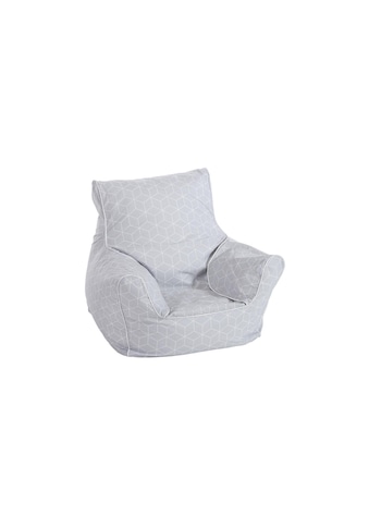 Knorrtoys® Sitzsack »Kindersitzsack Grau mit Geo Würfel-Muster« kaufen