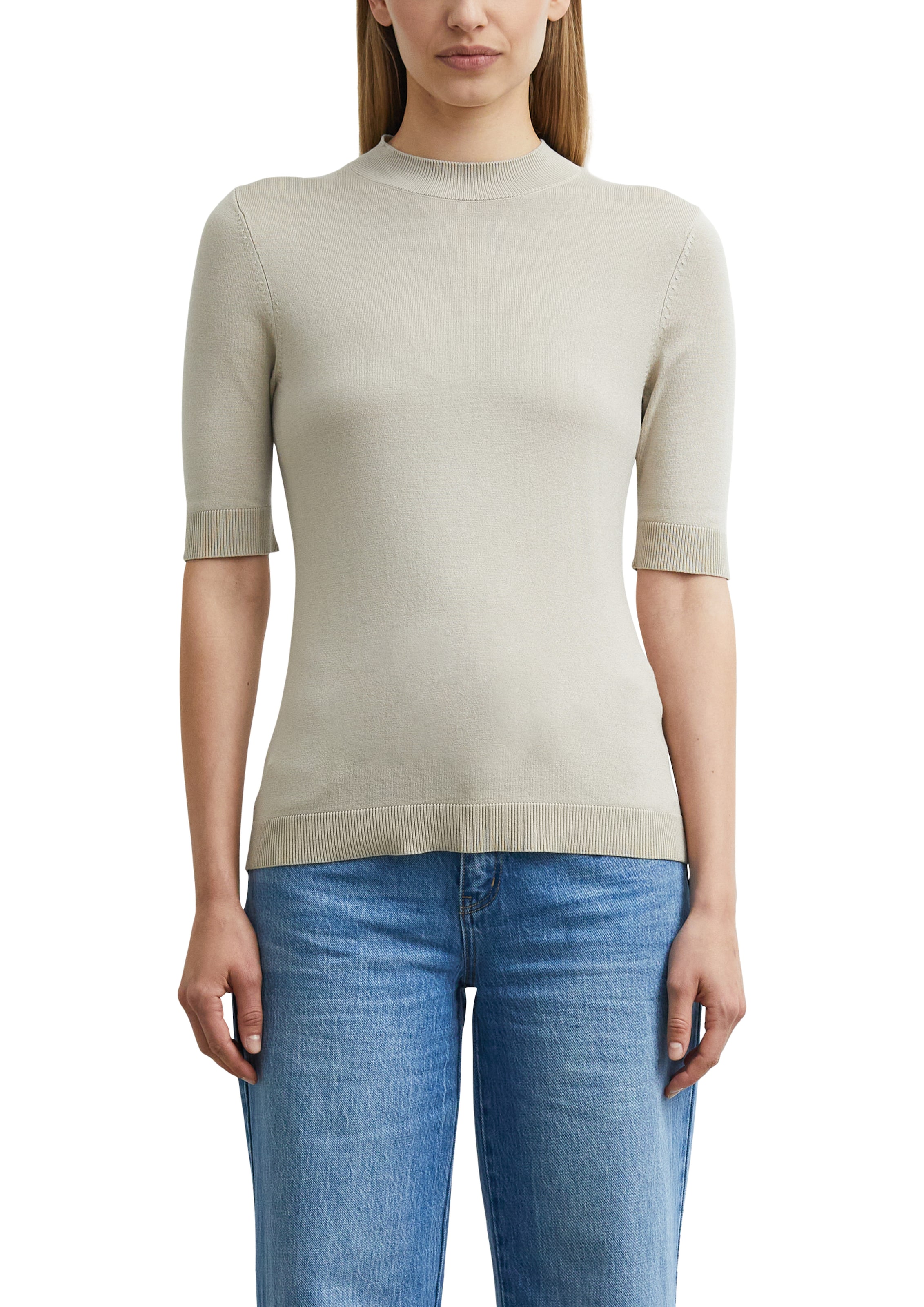 Image of Comma Strickpullover Halbarm mit Viskose