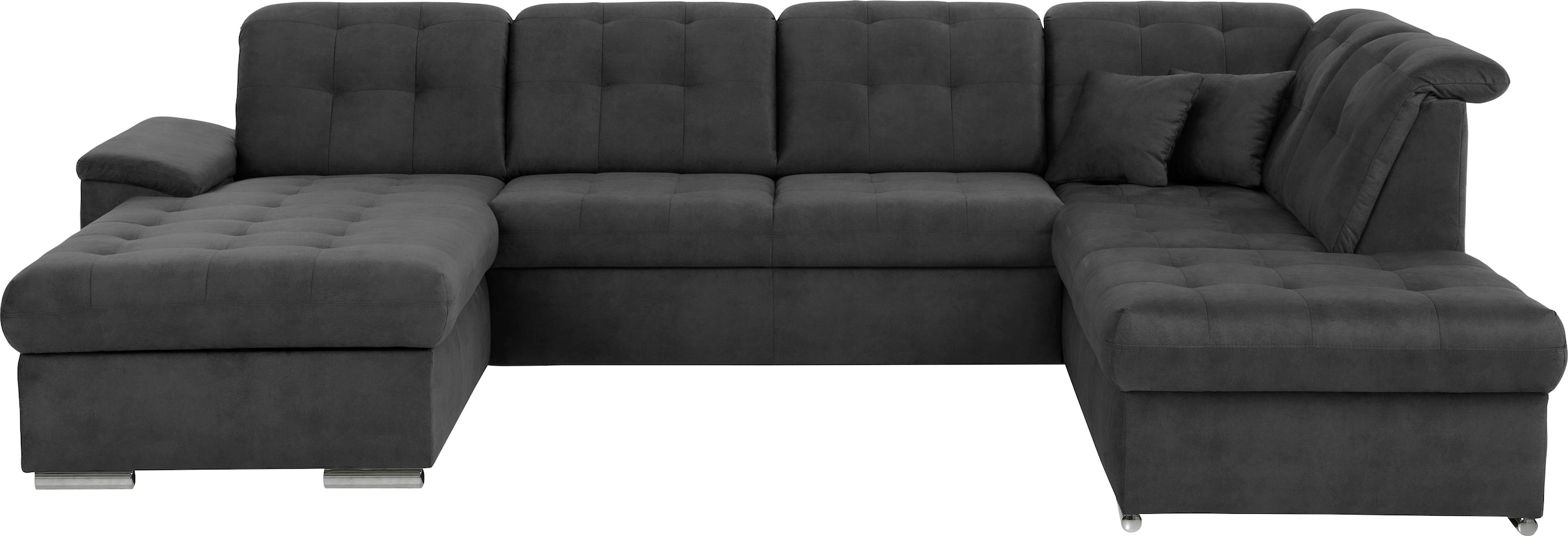 exxpo - sofa fashion Paysage de salon »Durango, aufwendige Sitz- und Rückenverarbeitung, bequem, U-Form« inkl. Kopfteilverstellung, wahlweise mit Bettfunktion und Bettkasten