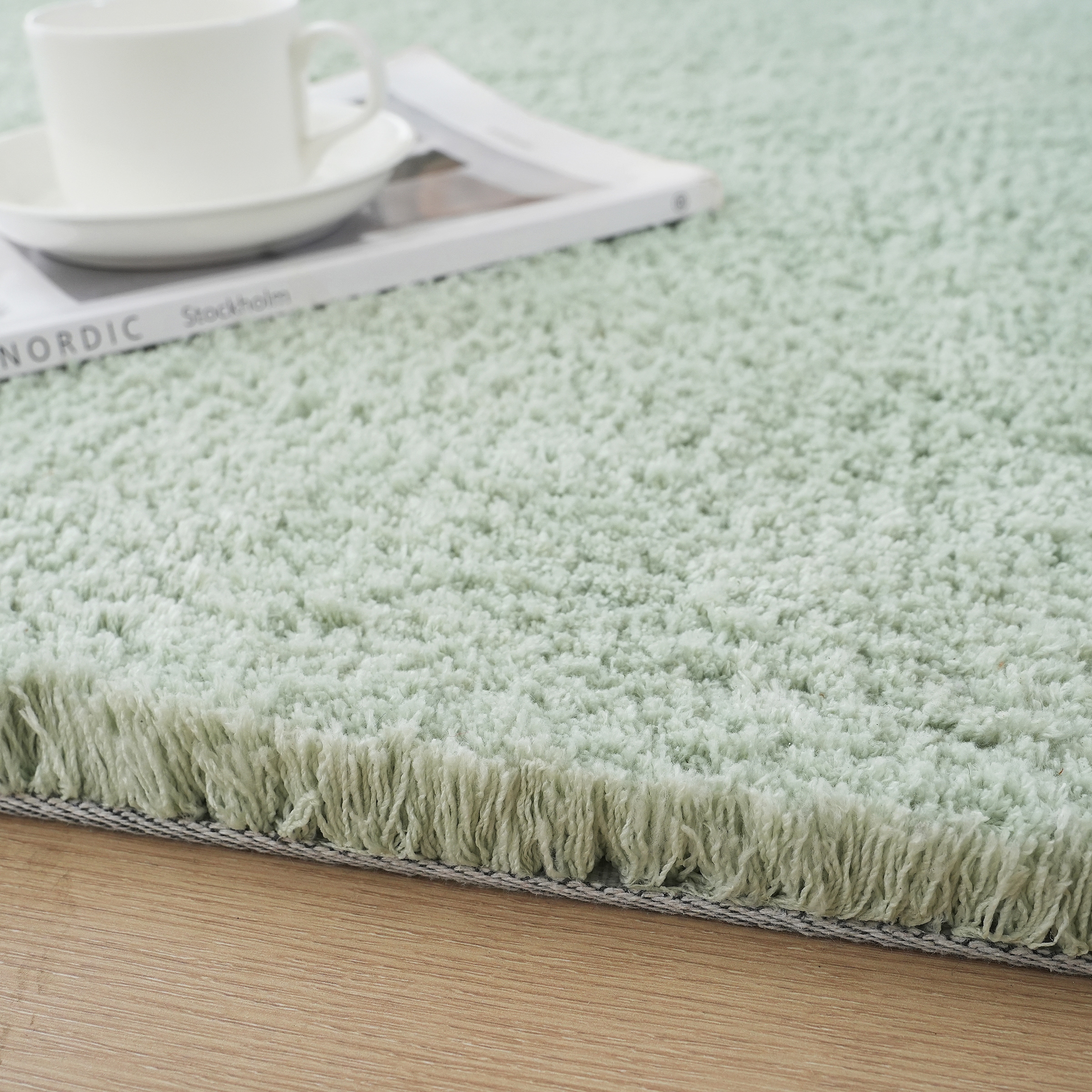 my home Hochflor-Läufer »Microfaser Teppich Magong, besonders weich, sehr feiner Flor«, rechteckig, 25 mm Höhe, uni Teppiche, Wohnzimmer, Schlafzimmer, Kinderzimmer, Flur, Brücke