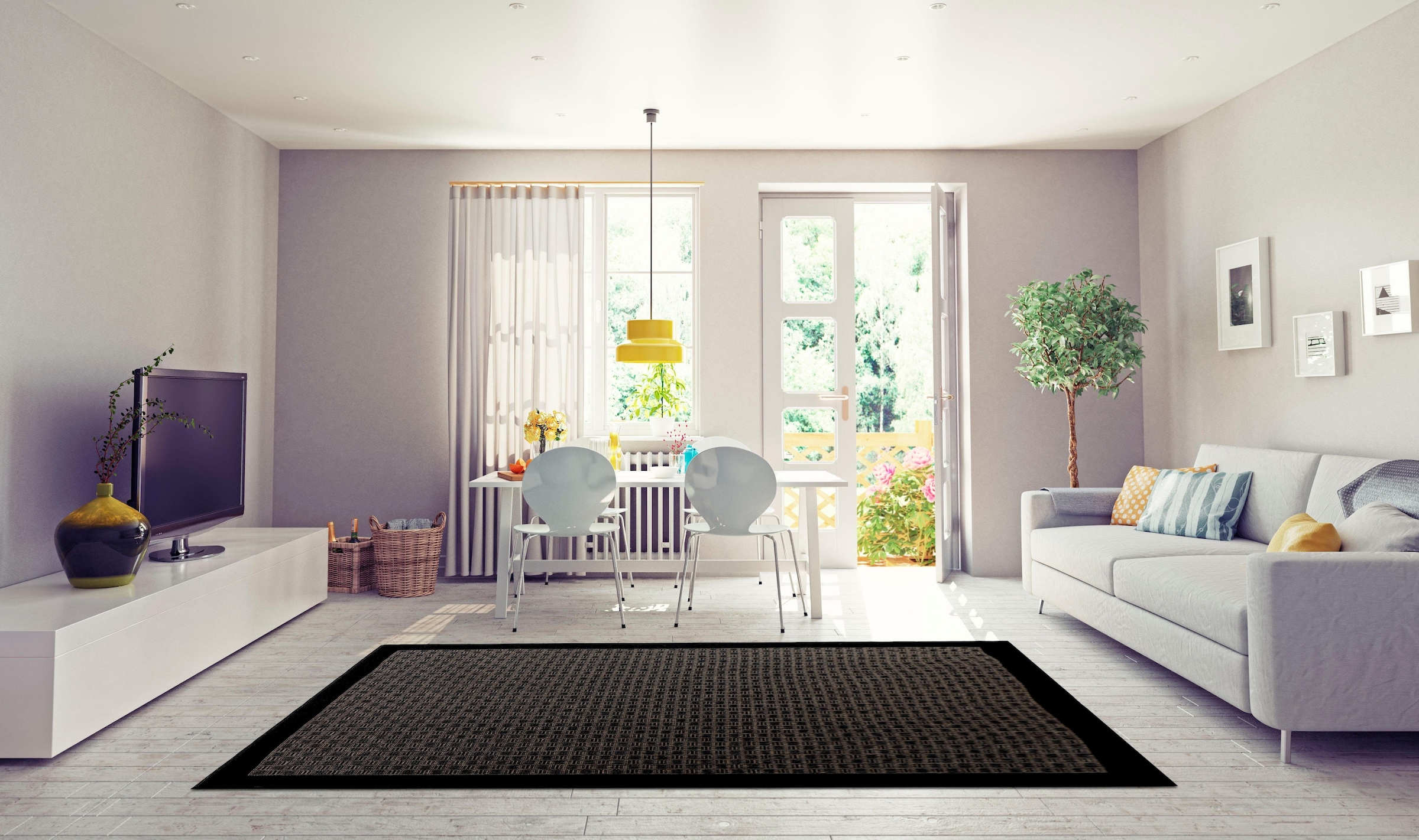 Home affaire Teppich »Vidal«, rechteckig, In- und Outdoor geeignet, Wohnzimmer