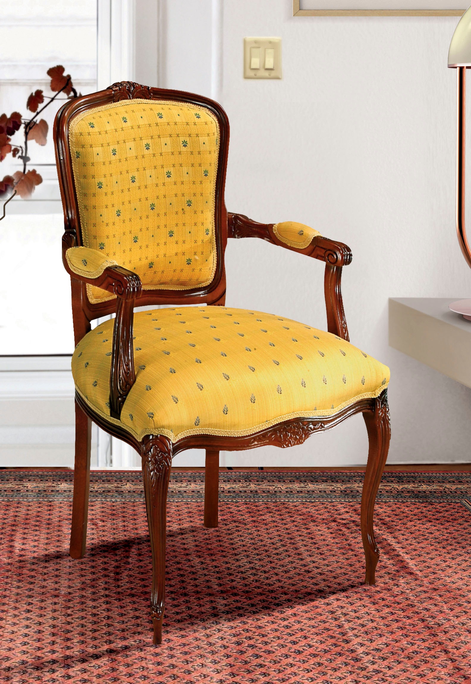 Image of DELAVITA Armlehnstuhl »Stühle Federica«, 1 St., Baumwolle-Polyester, Breite 60 cm bei Ackermann Versand Schweiz