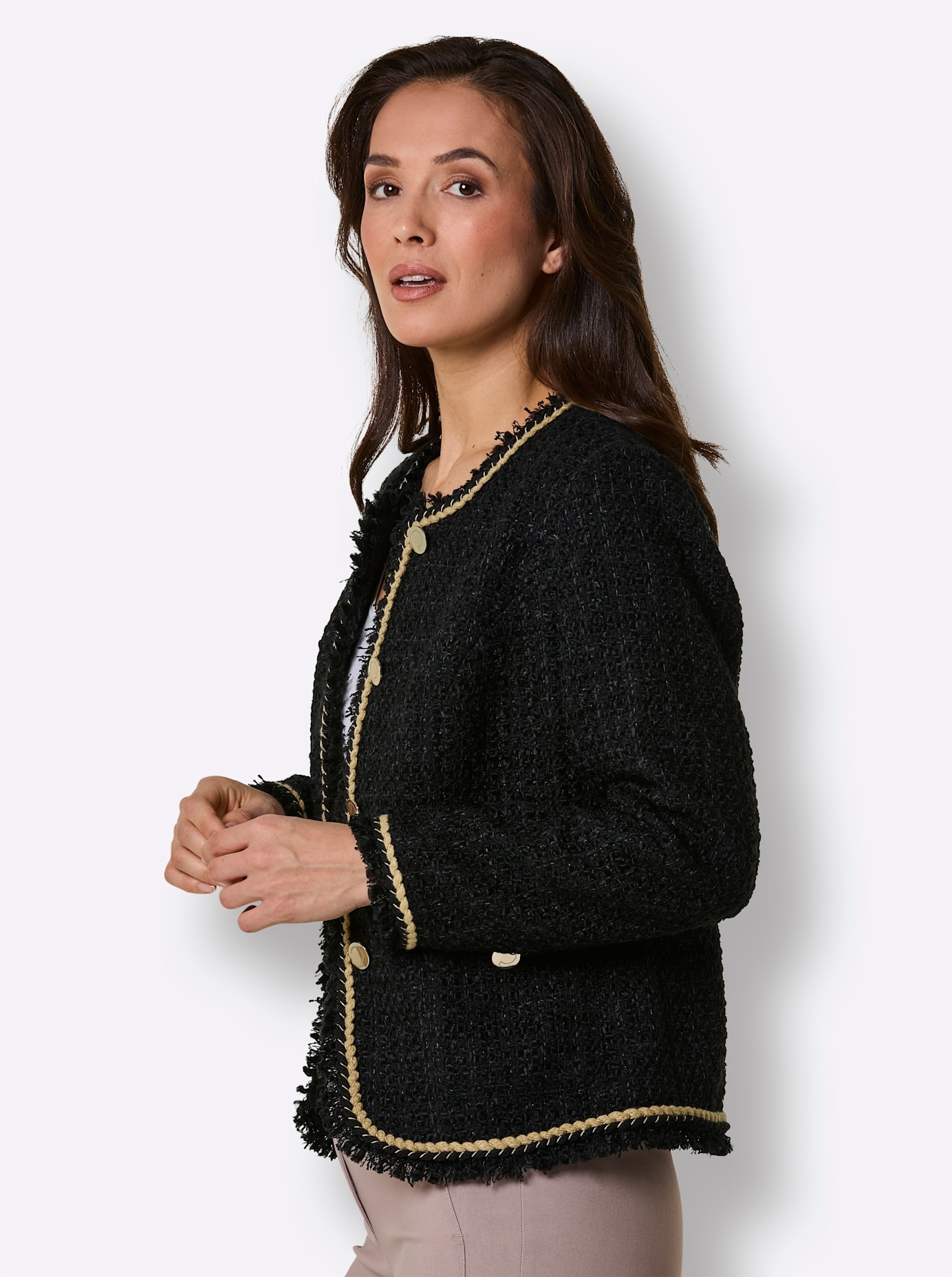 CREATION L PREMIUM Veste blazer »Woll-Mix-Bouclè-Blazer«