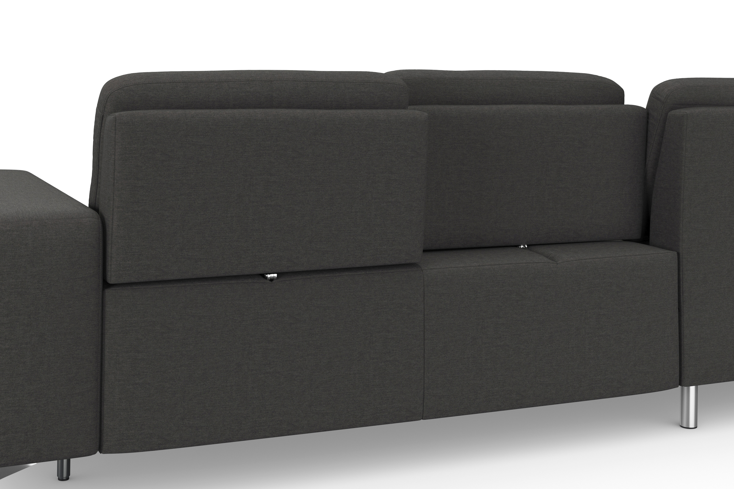 sit&more Ecksofa »Baviene L-Form« inklusive Sitztiefenverstellung und Federkern, wahlweise Bettfunktion