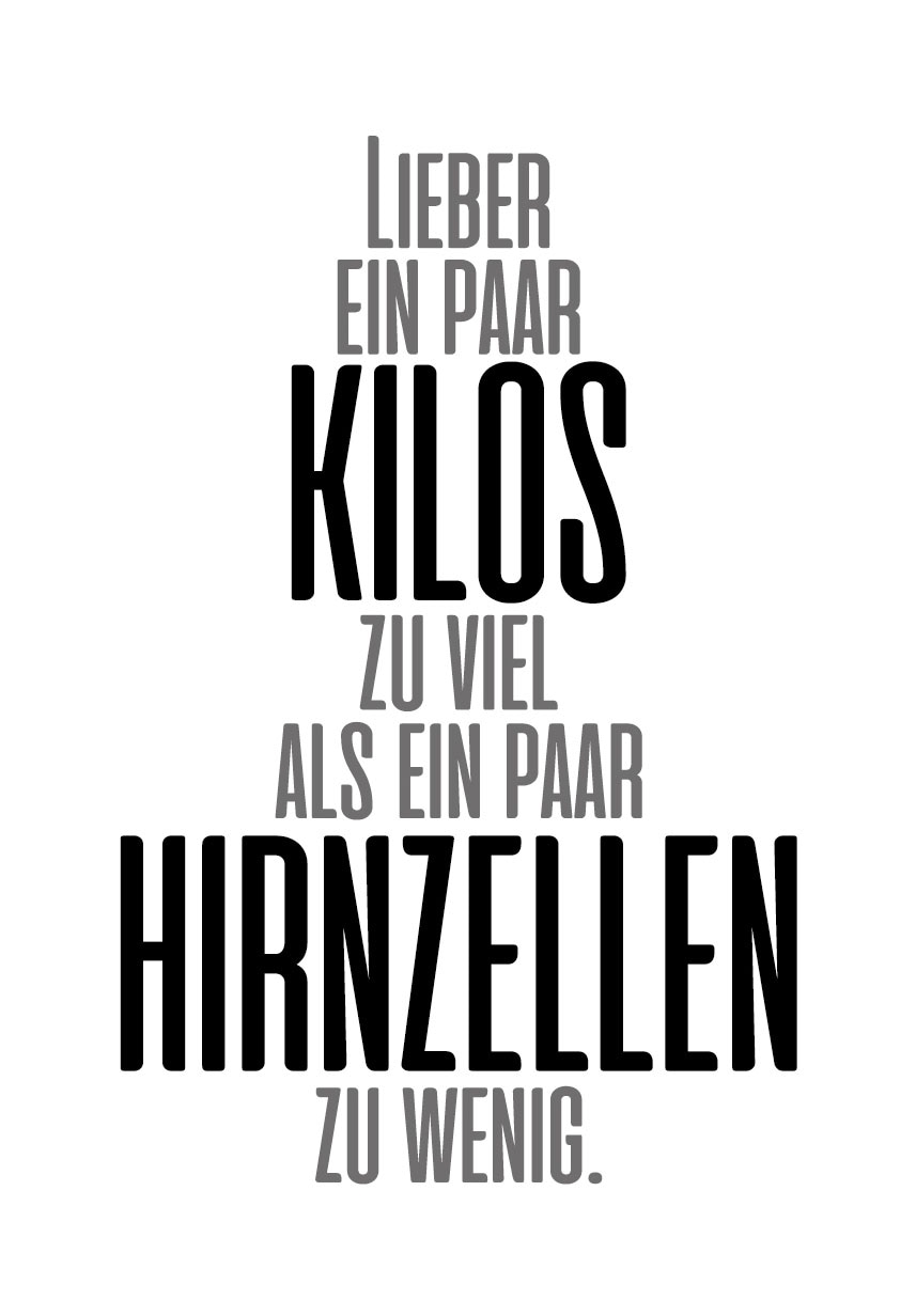 ein »Lieber Kilos paar ...«, Wanddekoobjekt Schriftzug queence auf acheter confortablement Stahlblech