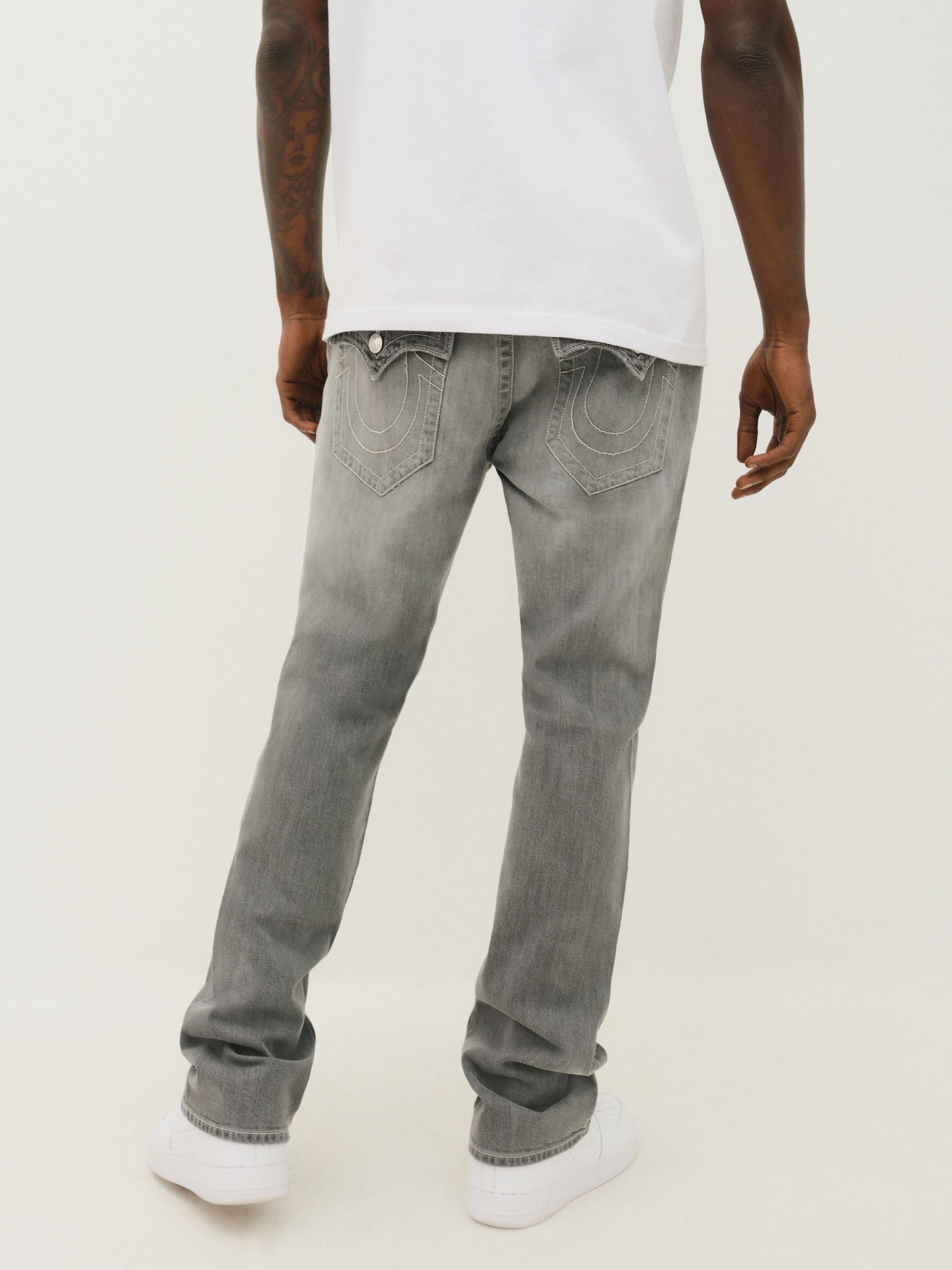 True Religion Jeans droit »RICKY SN FLAP« mélange coton, coupe droite