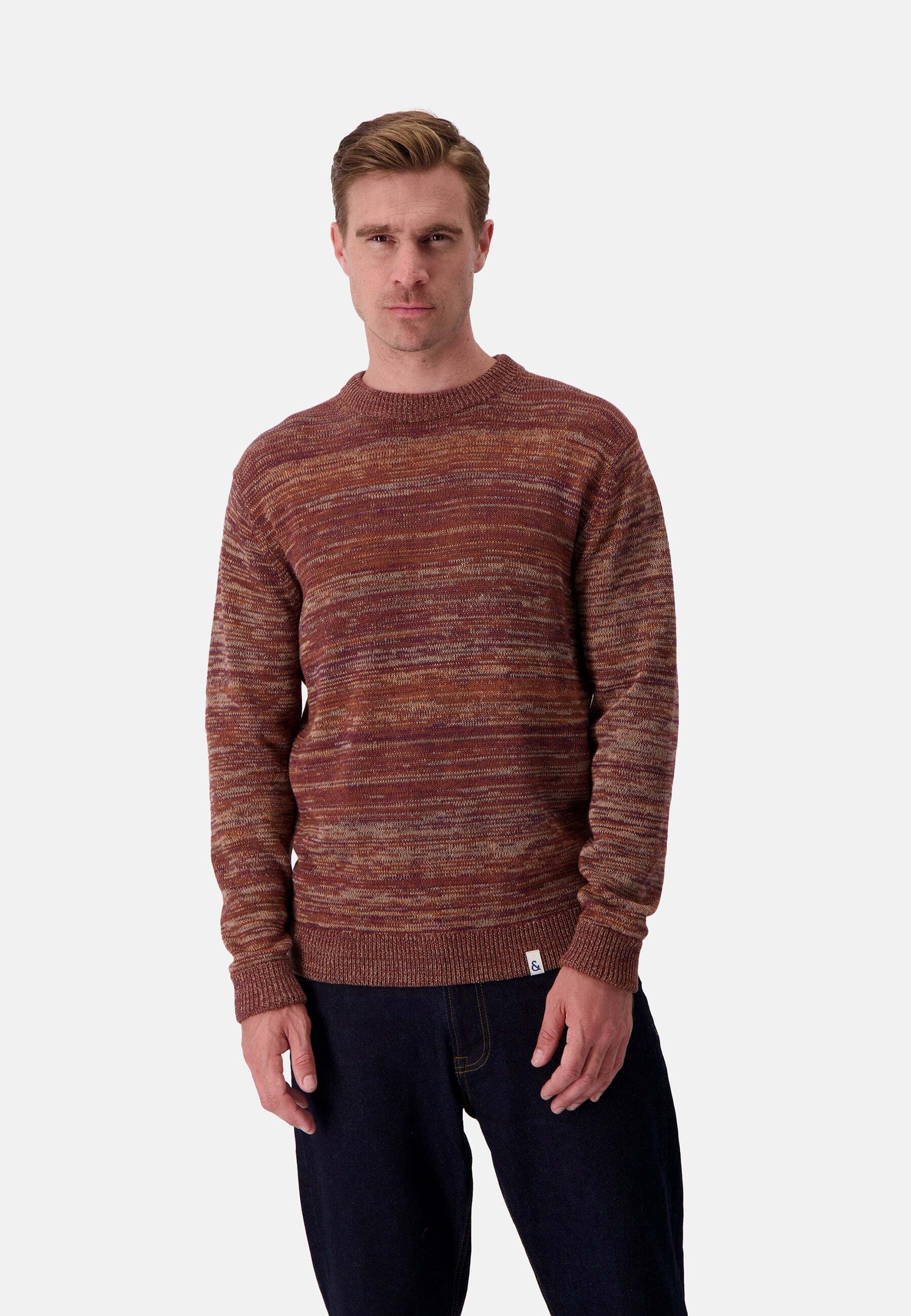 colours & sons Strickpullover »colours & sons Pullover Roundneck Mouliné«